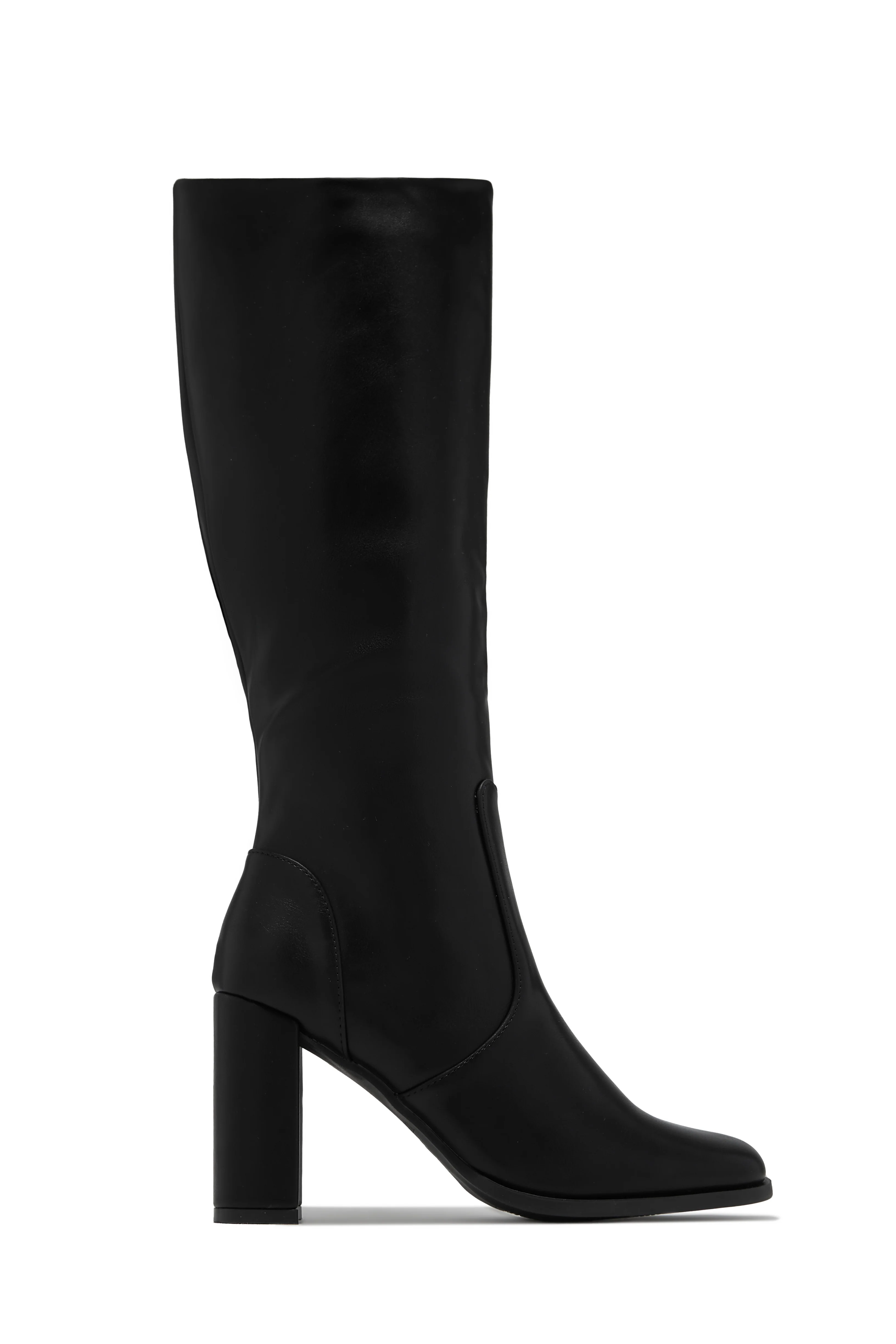 Paula Block Heel Boots - Black - Image 7