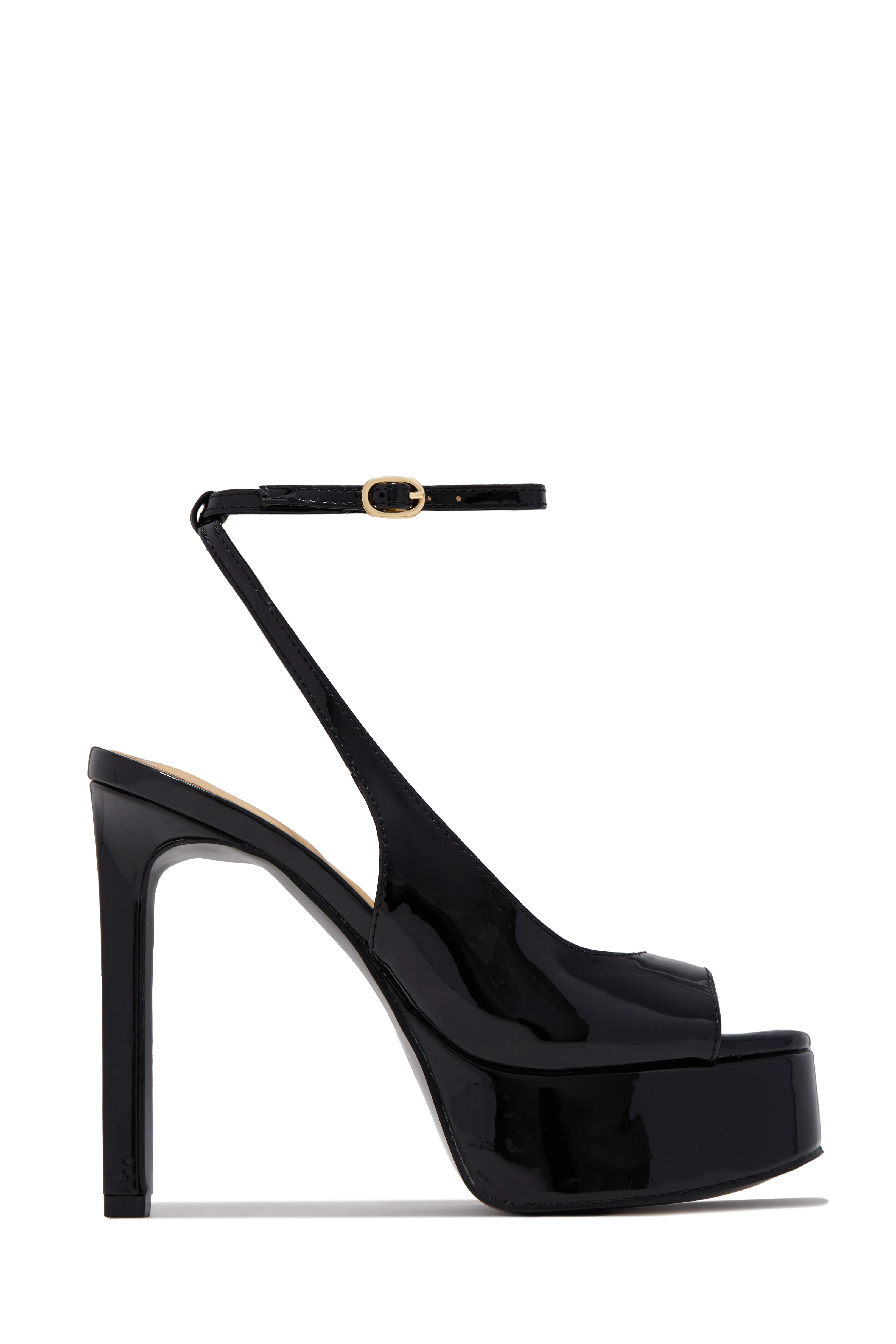 Penelope Platform High Heels - Black - Image 2