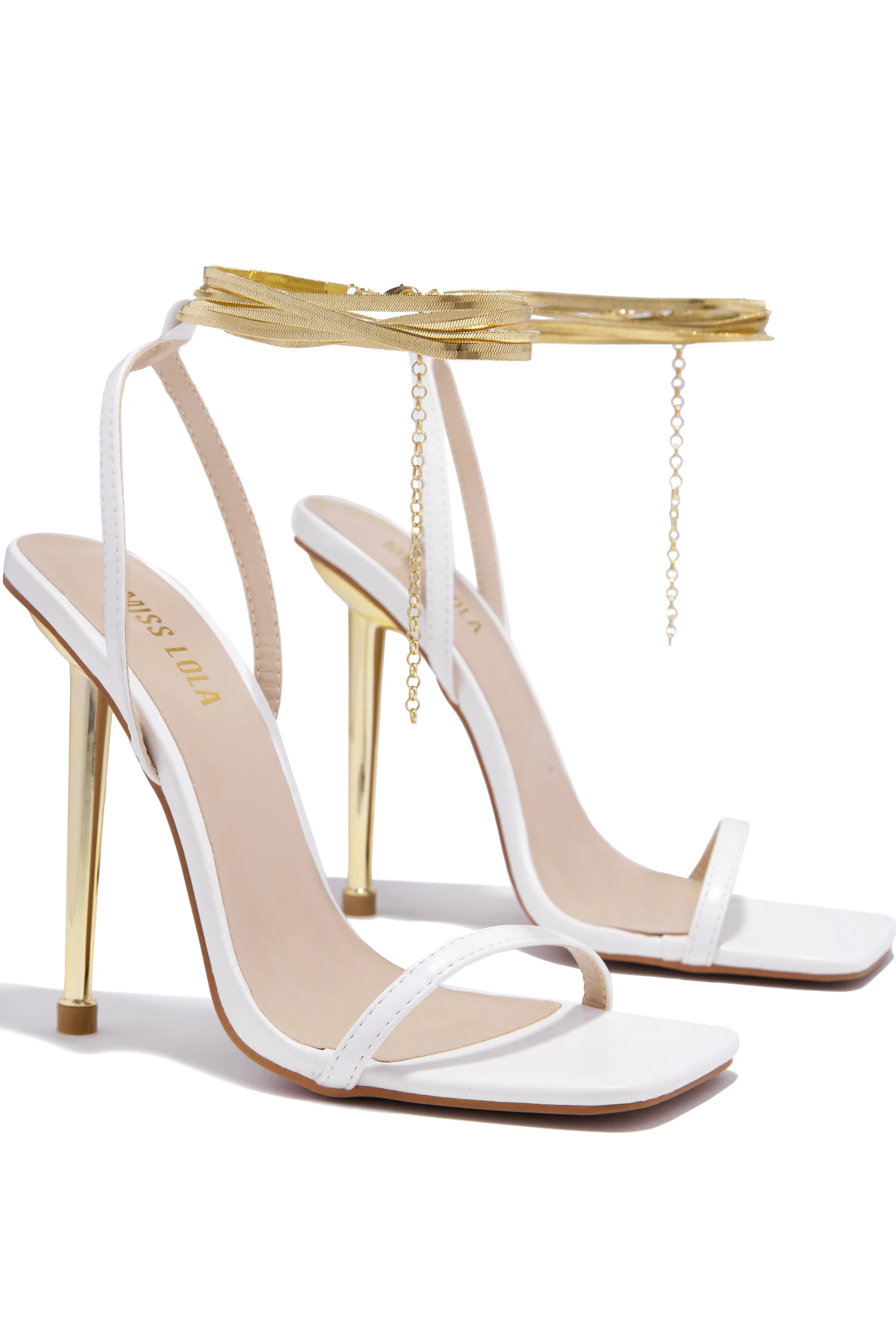 Perfect Affair Single Sole High Heels - Silver - Image 11