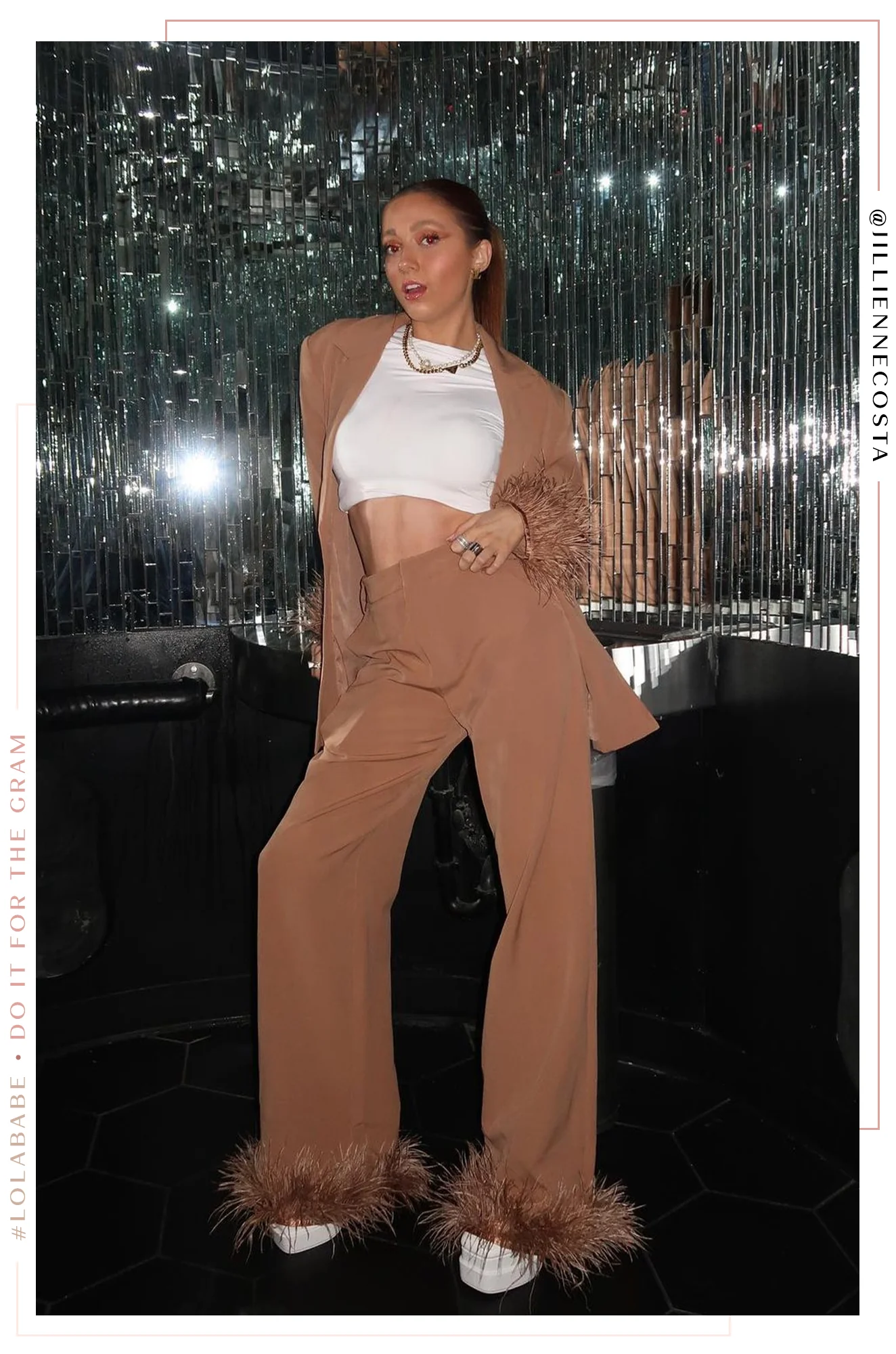 Perfect Match Two Piece Blazer and Pant Set - Nude - Image 6