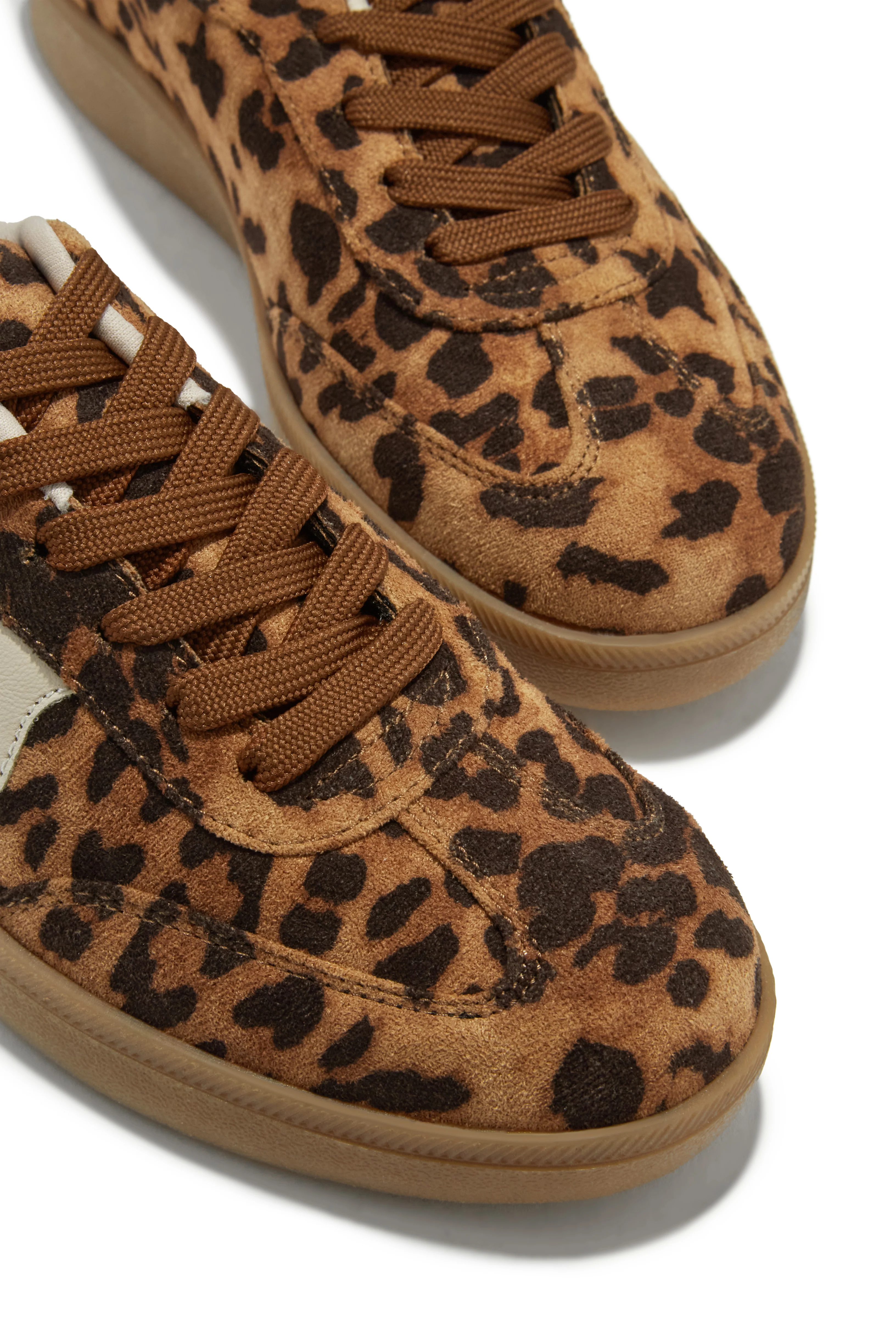 Piper Lace Up Sneakers - Leopard - Image 6