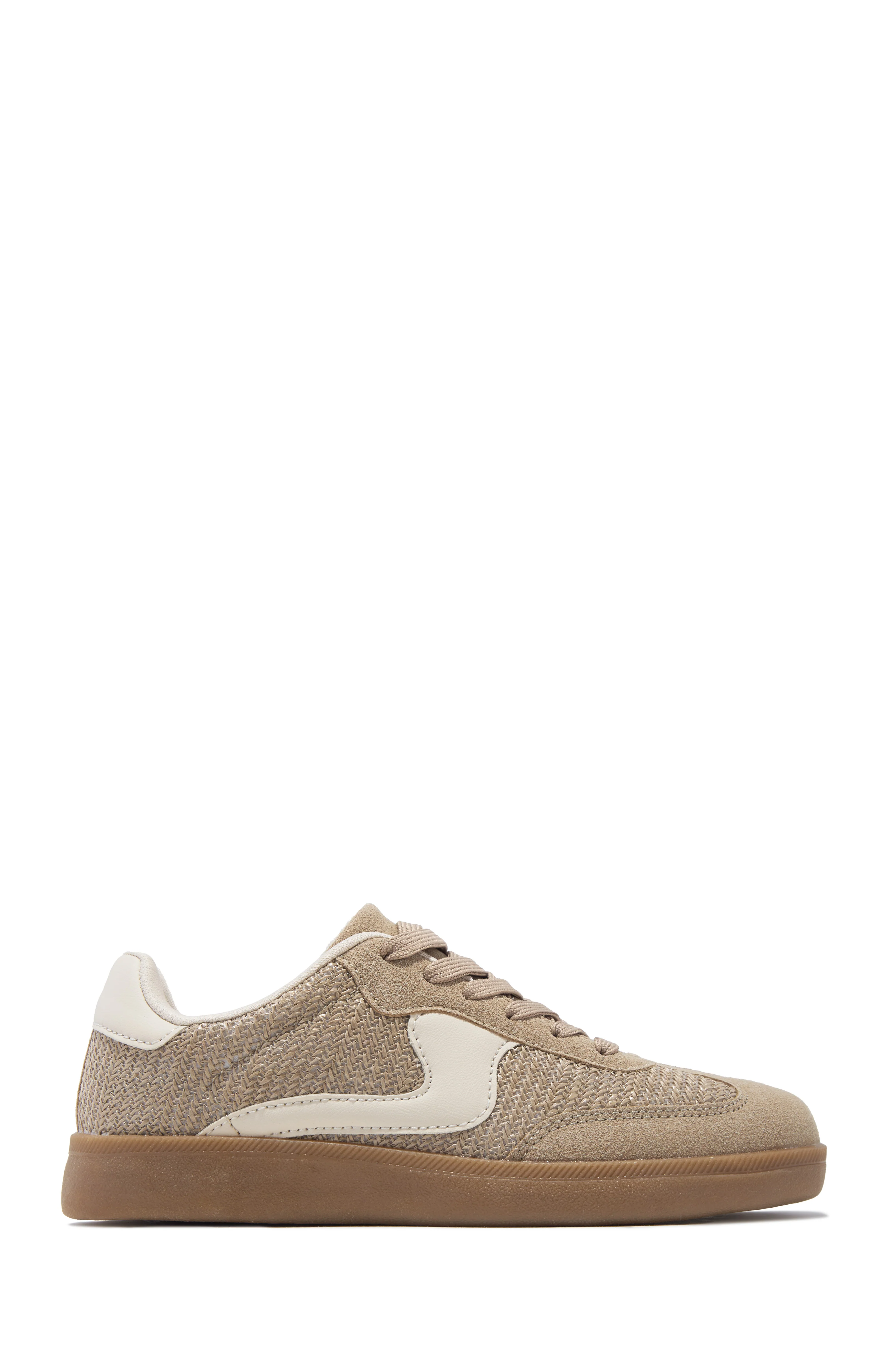 Piper Lace Up Sneakers - Taupe - Image 5