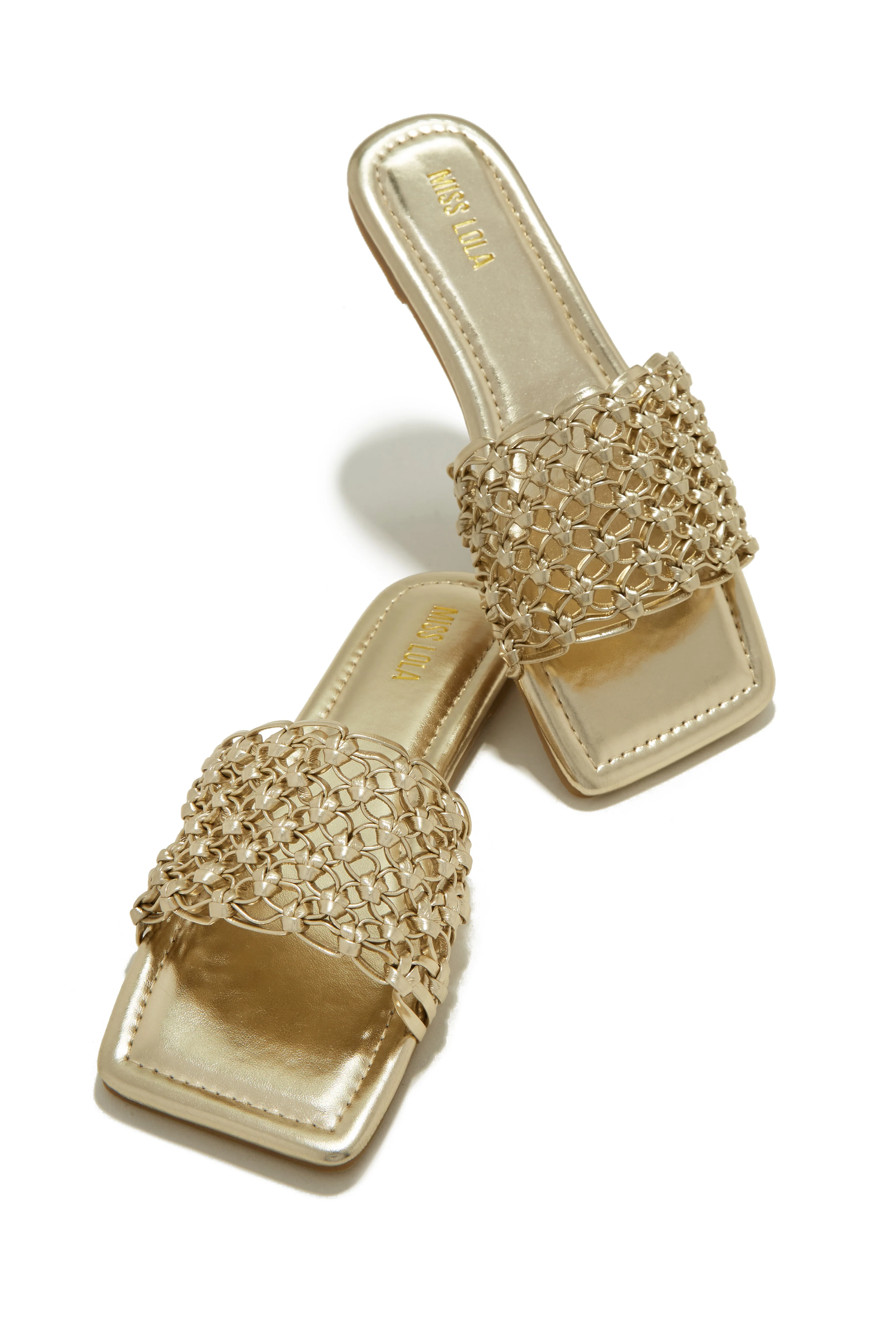 Playa Hermosa Slip On Sandals - Gold - Image 3