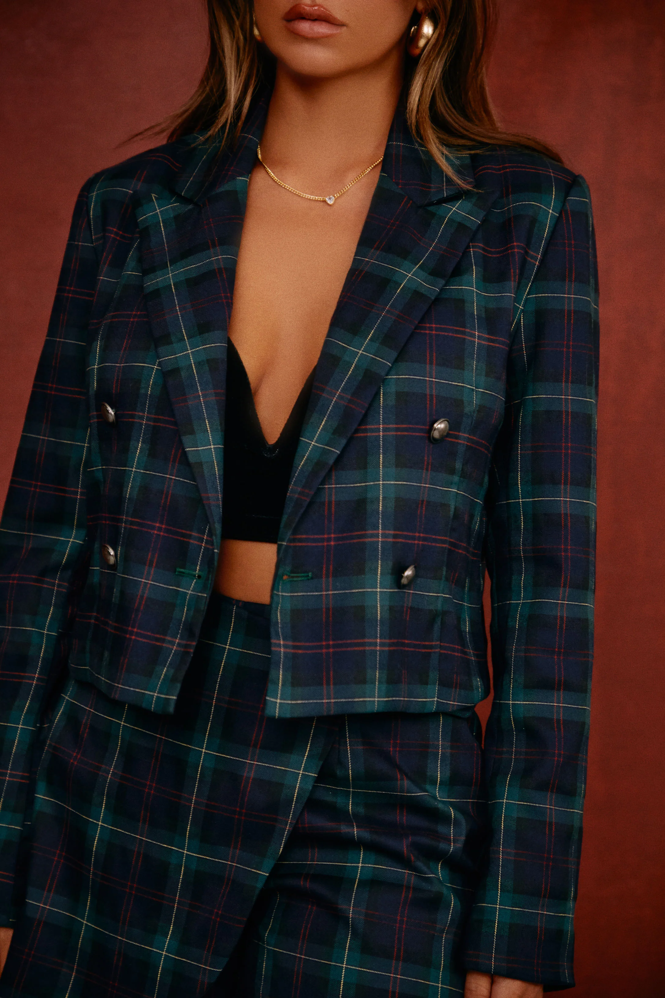 Private Soirée Notched Collar Blazer - Navy - Image 10