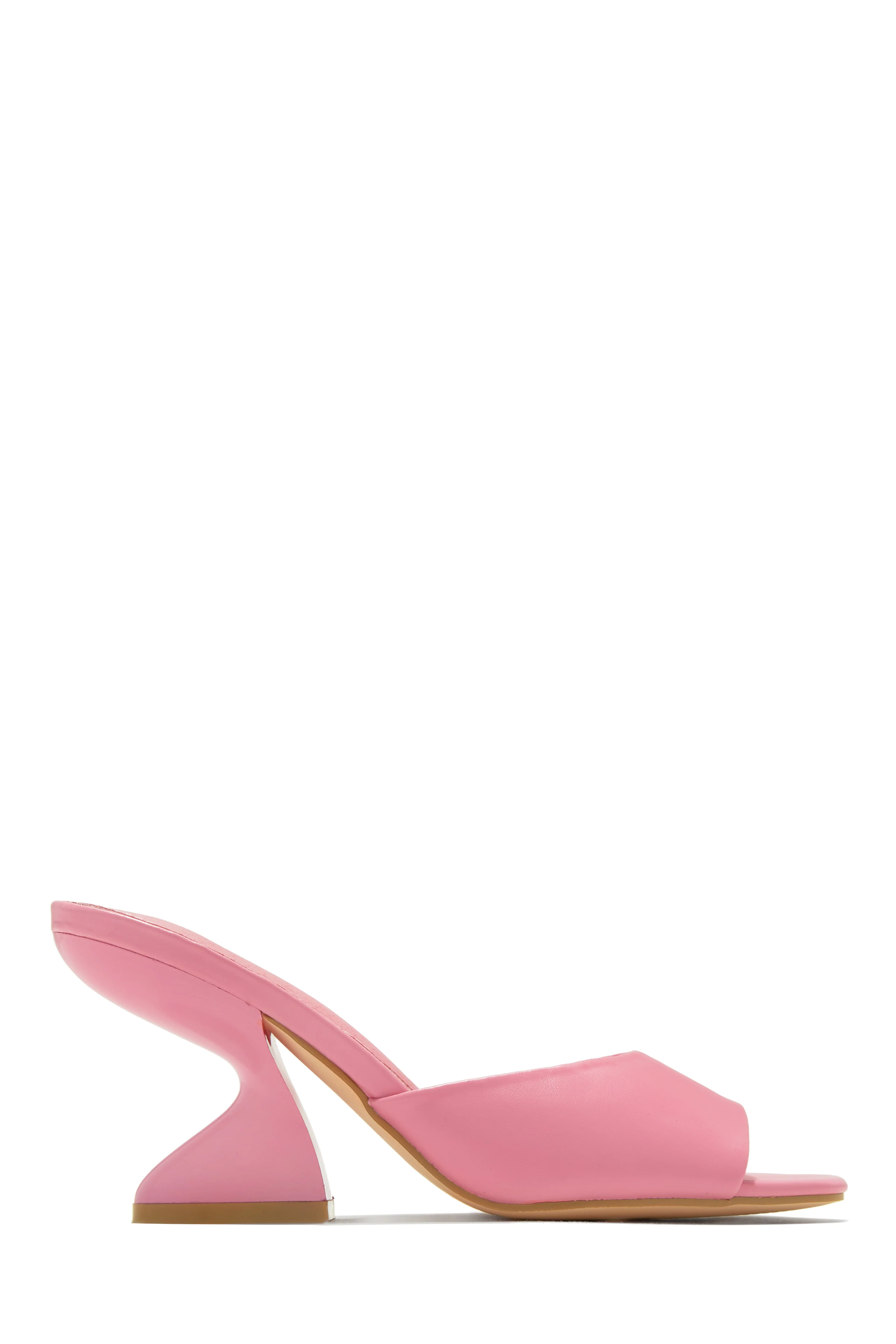 Racquel Mid Heel Mules - Metallic Pink - Image 7