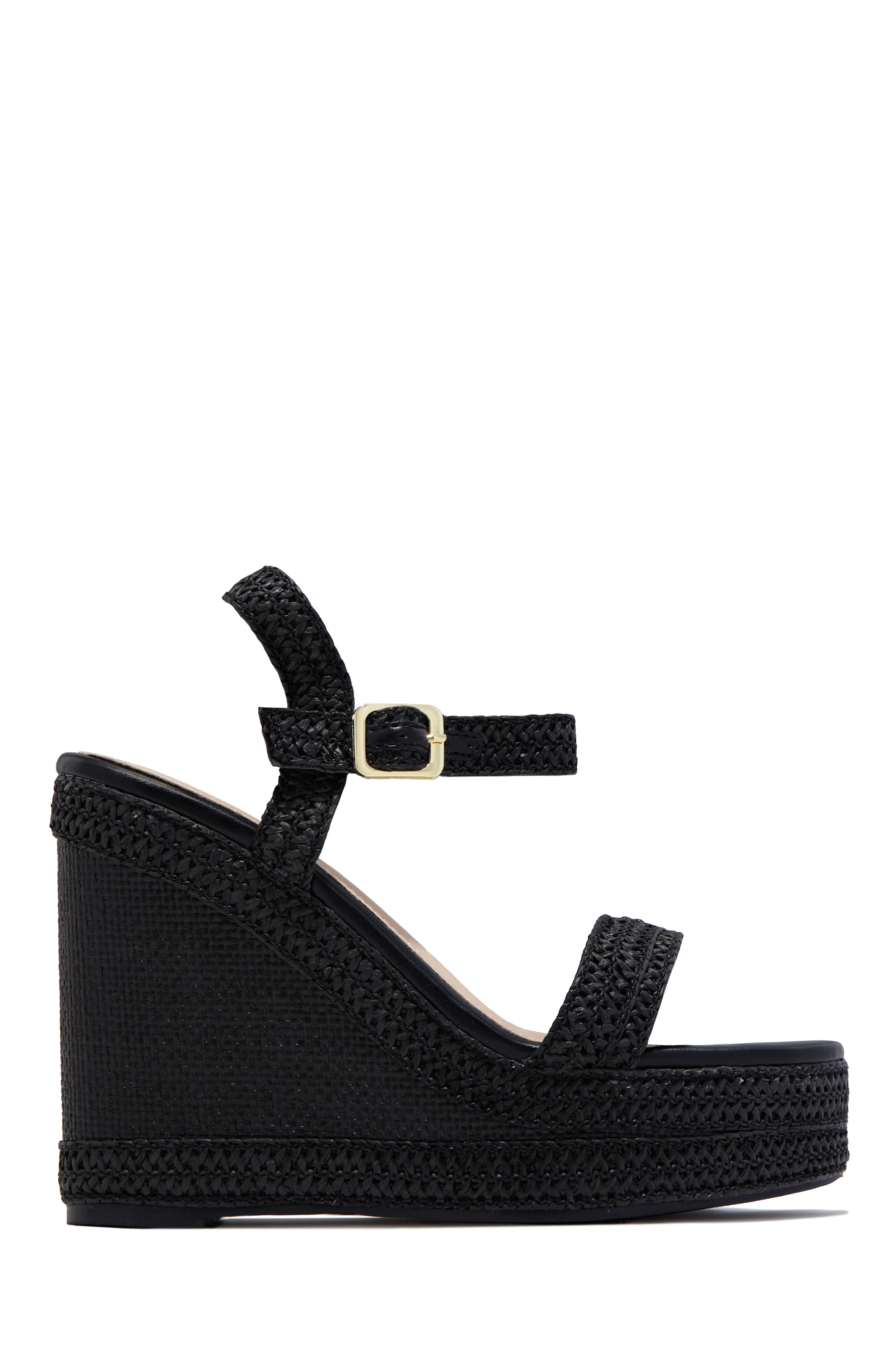 Rosetta Platform Wedges - Black - Image 3