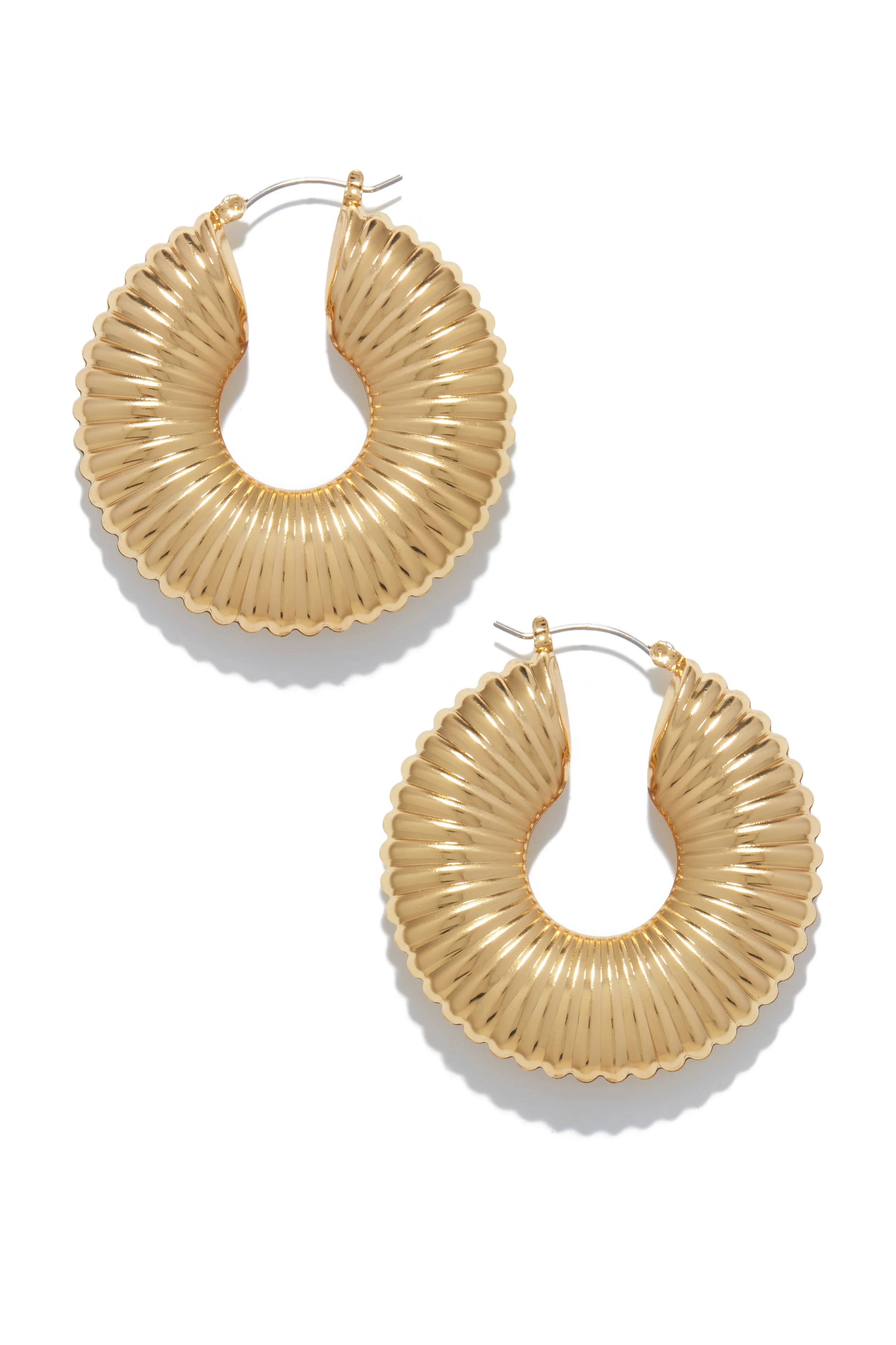 Samara Statement Hoop Earring - Silver - Image 3
