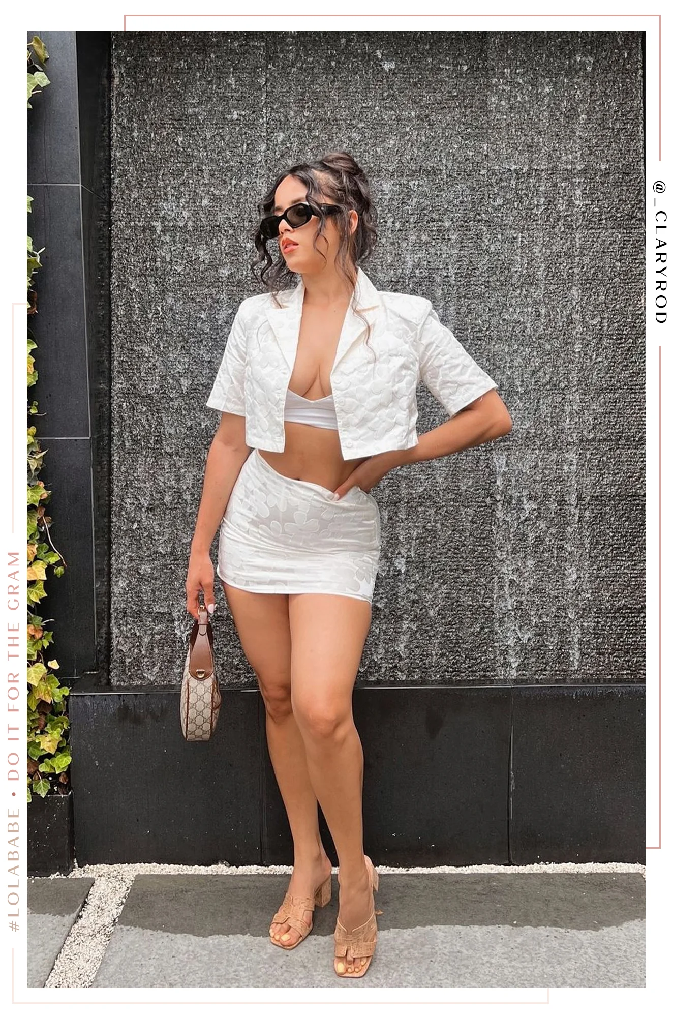 Sarina Mini Skirt - White - Image 2