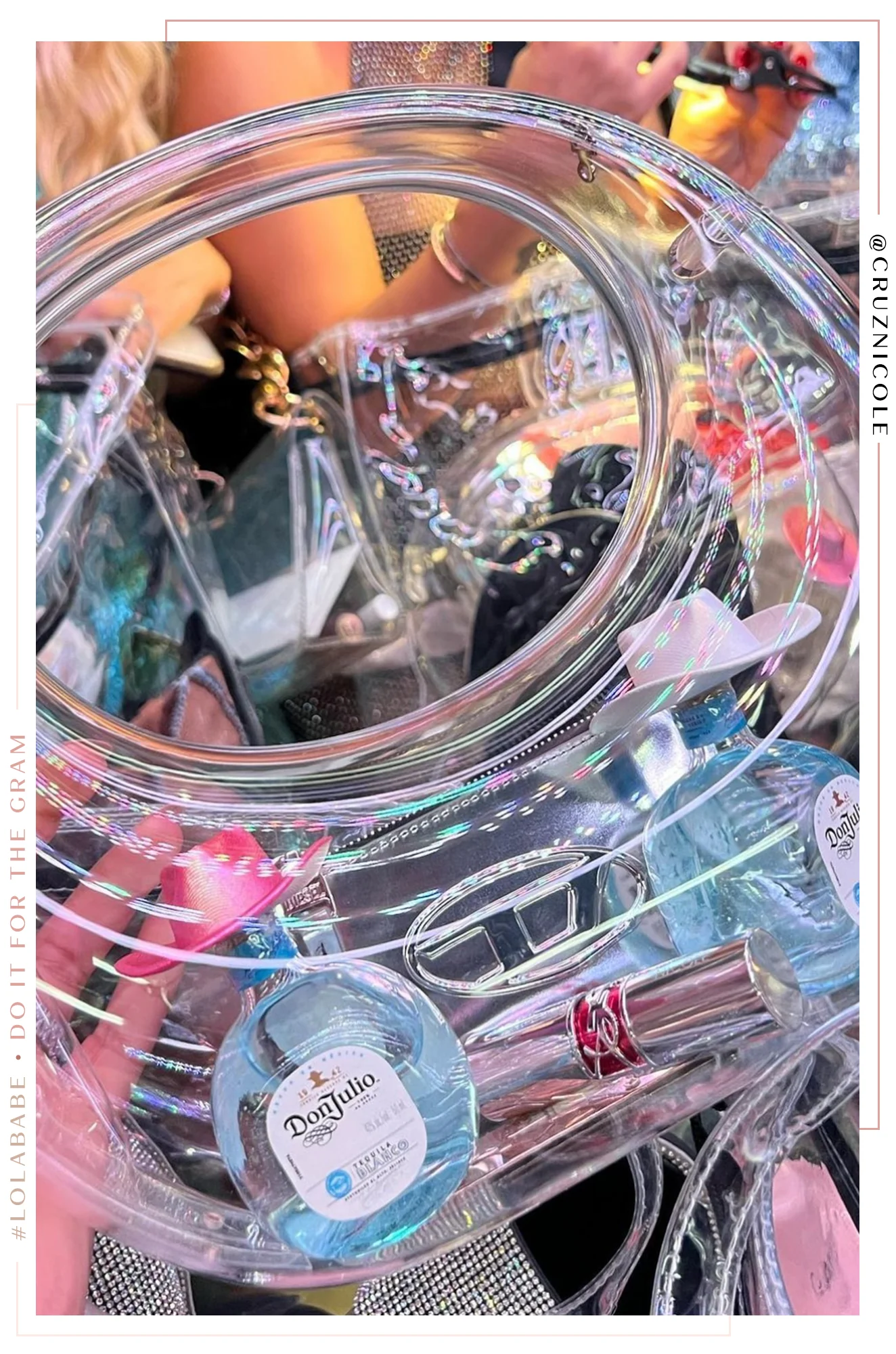 Sasha Clear Acrylic Handbag - Clear - Image 3