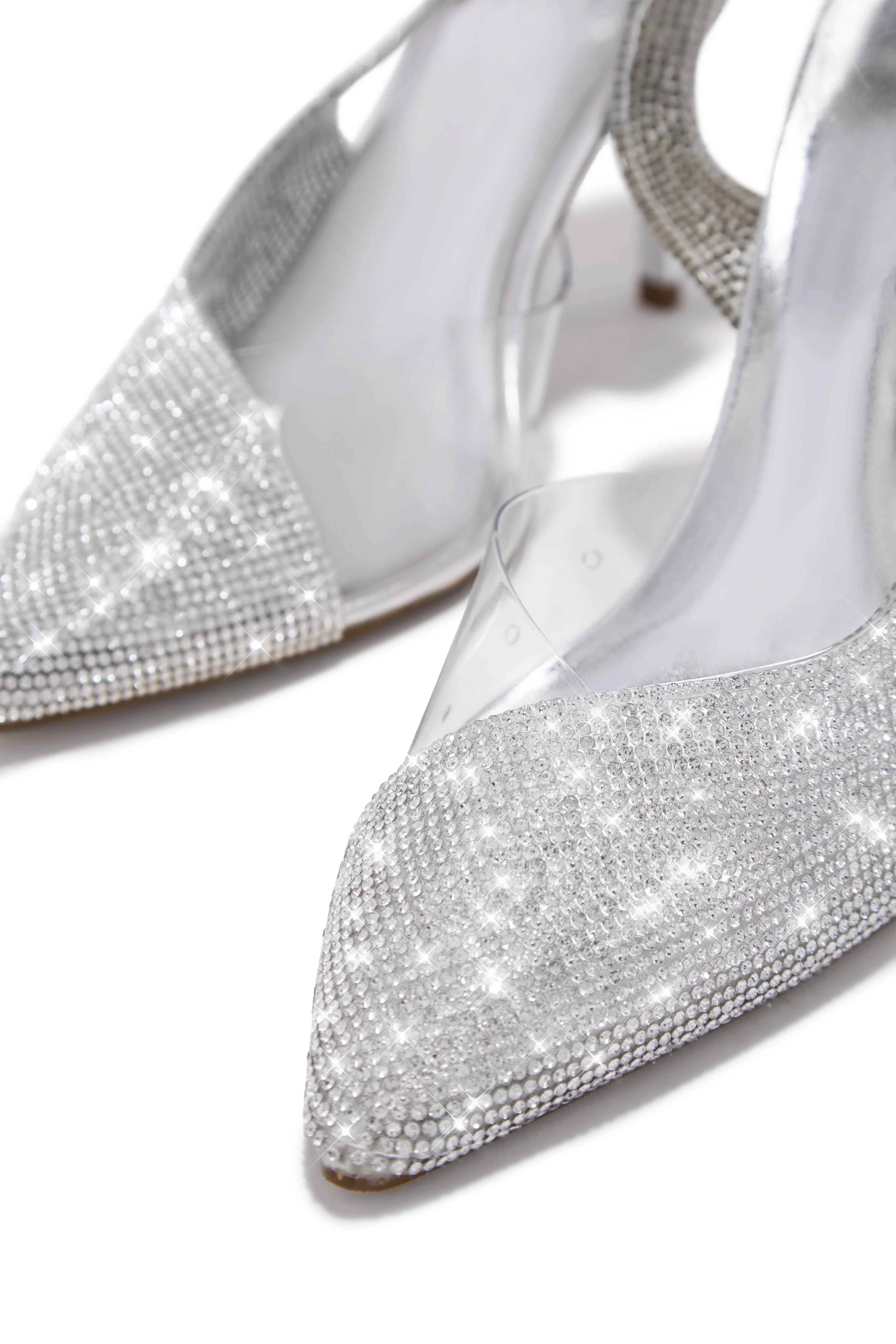 Scarlett Embellished Slingback Pumps - Silver - Image 2