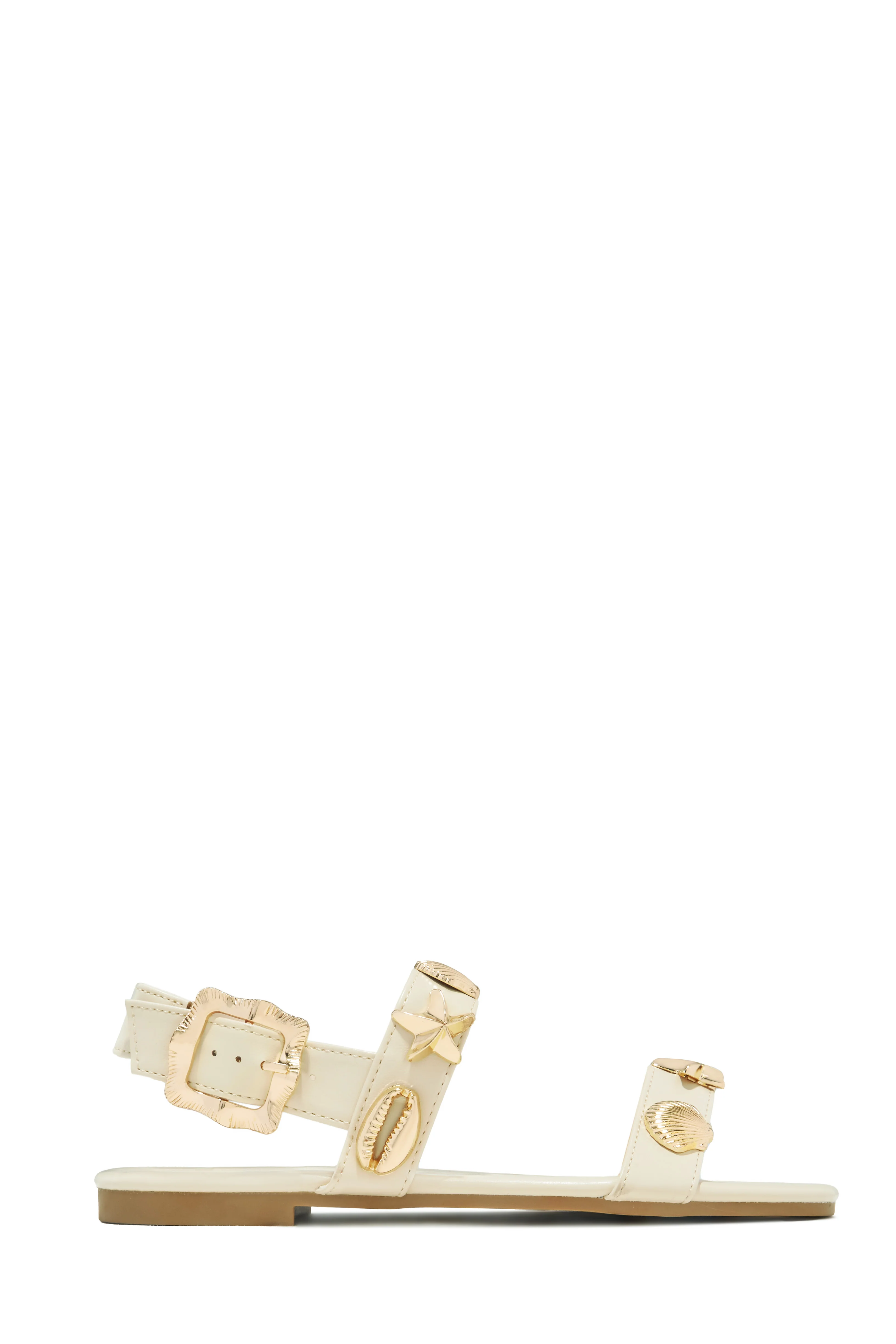 Sea Shore Flat Sandals - Ivory - Image 7
