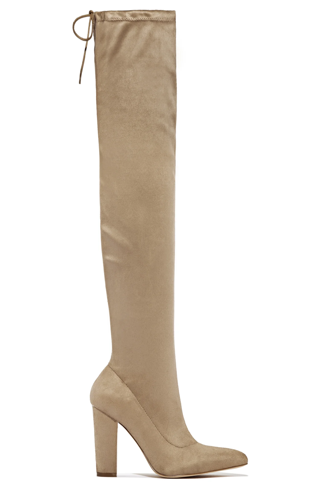 Set The Bar Over The Knee Block High Heel Boots - Black - Image 9