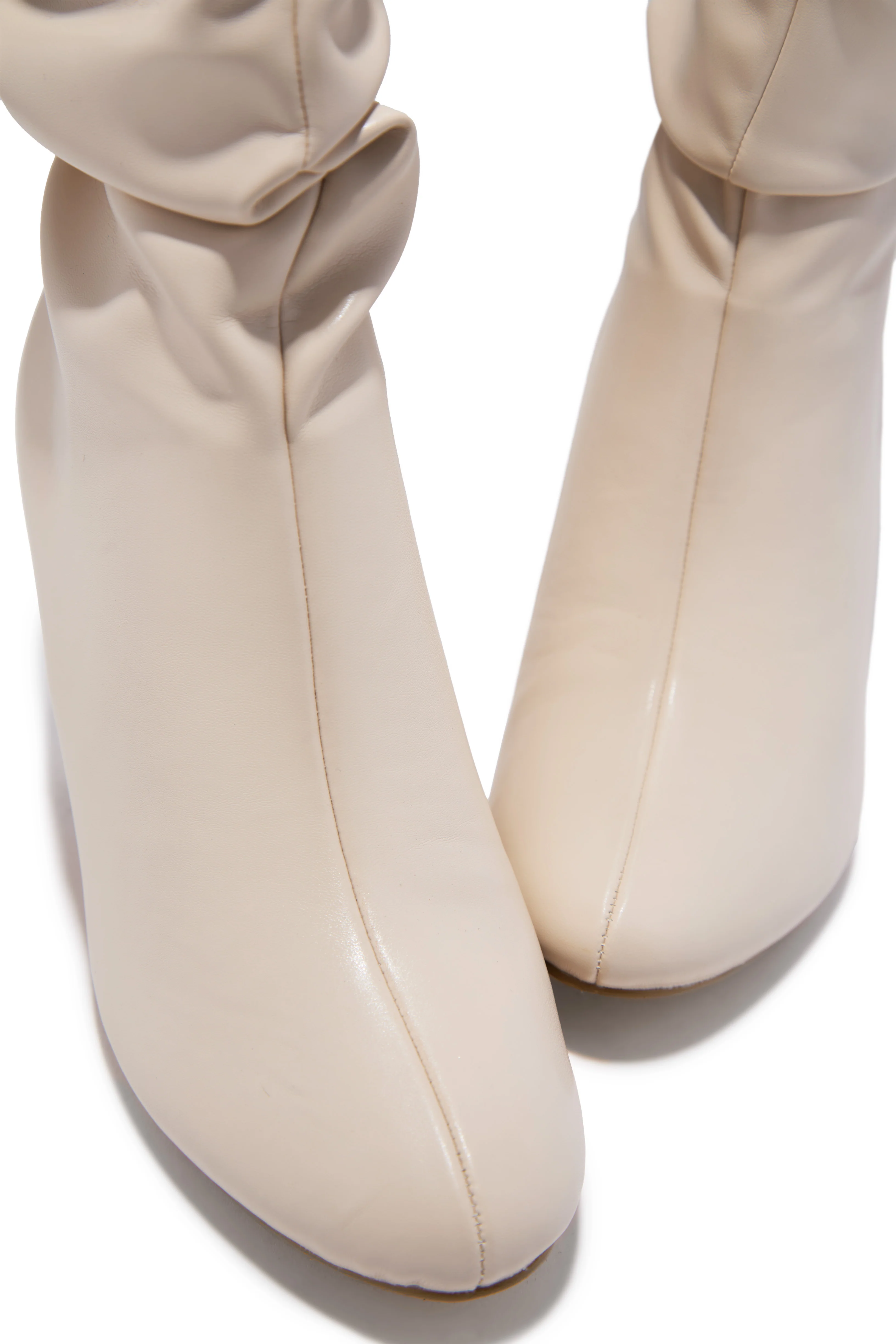 Sharon Block Heel Ankle Boot - Ivory - Image 3