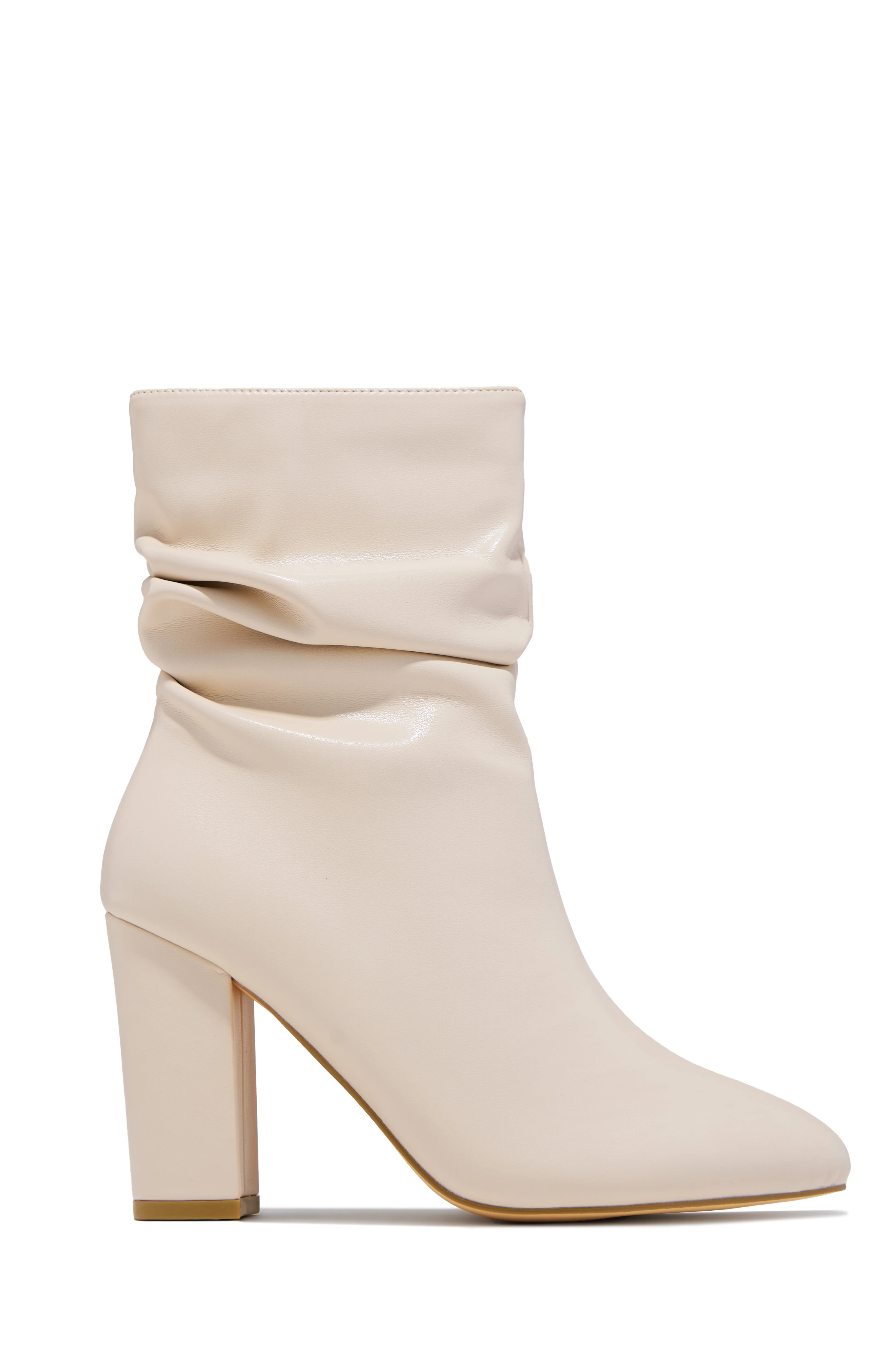 Sharon Block Heel Ankle Boot - Ivory - Image 4