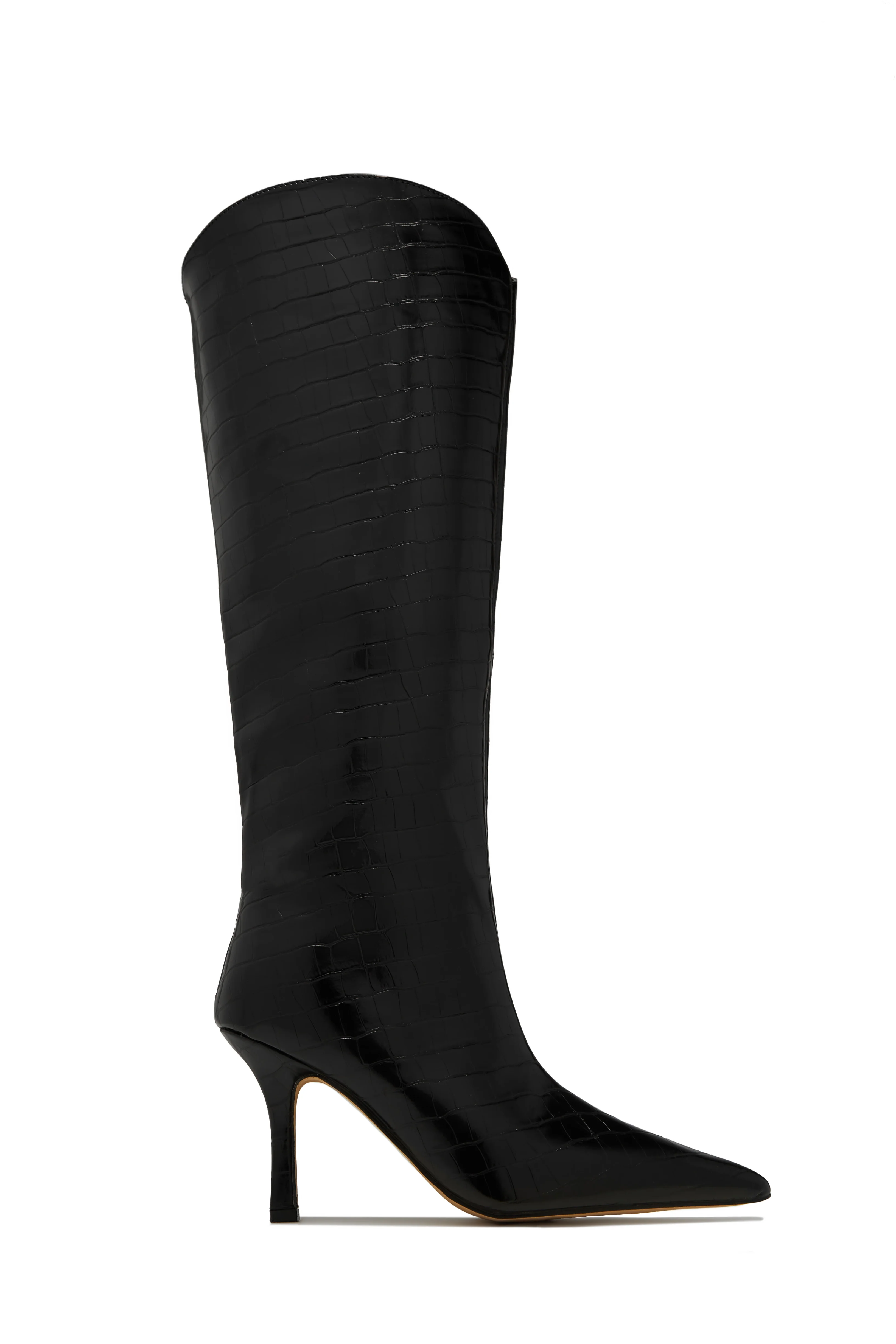 Shyla Knee High Boots - Ivory - Image 9