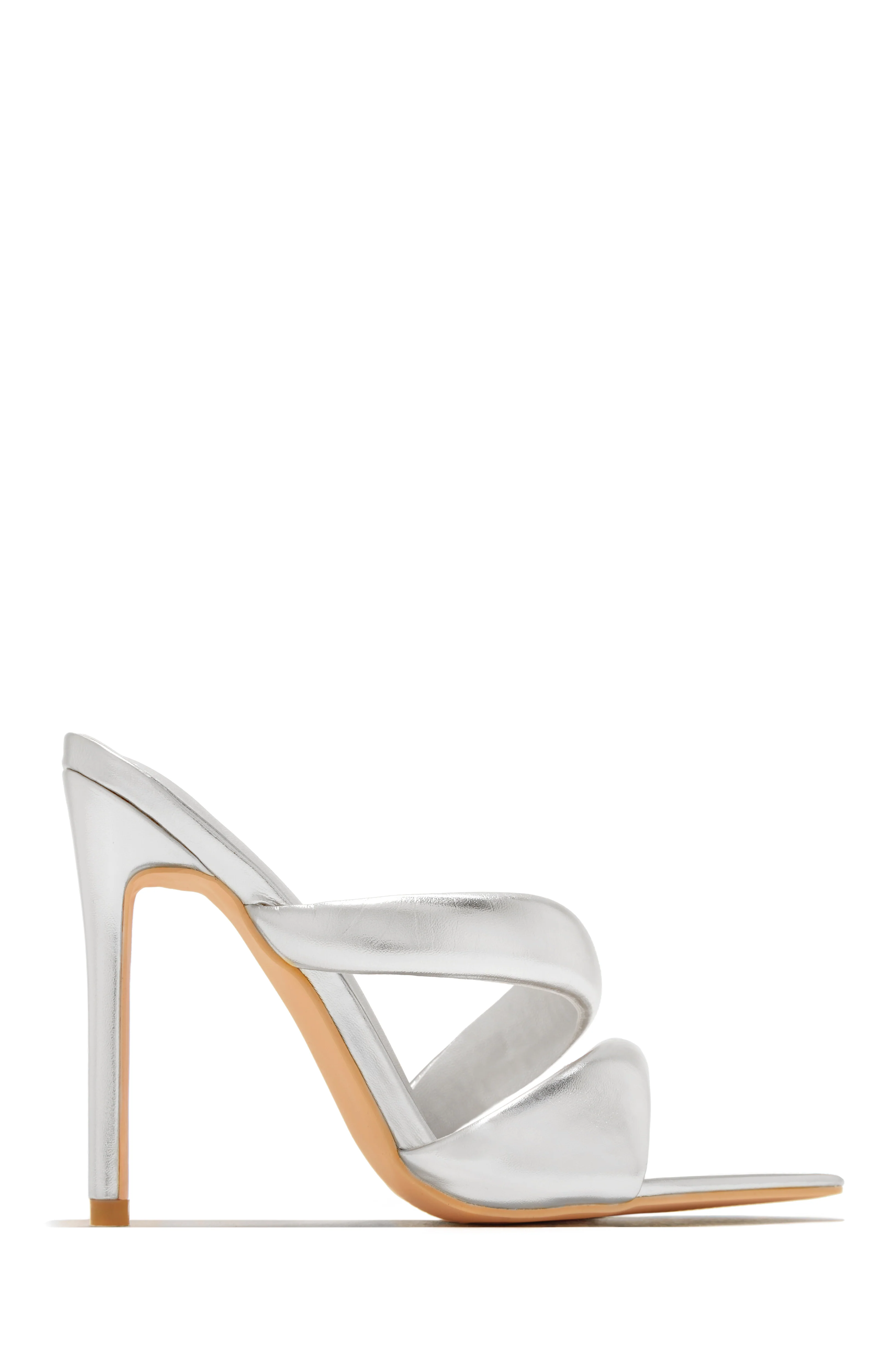 Ryett High Heel Mules - Silver - Image 7