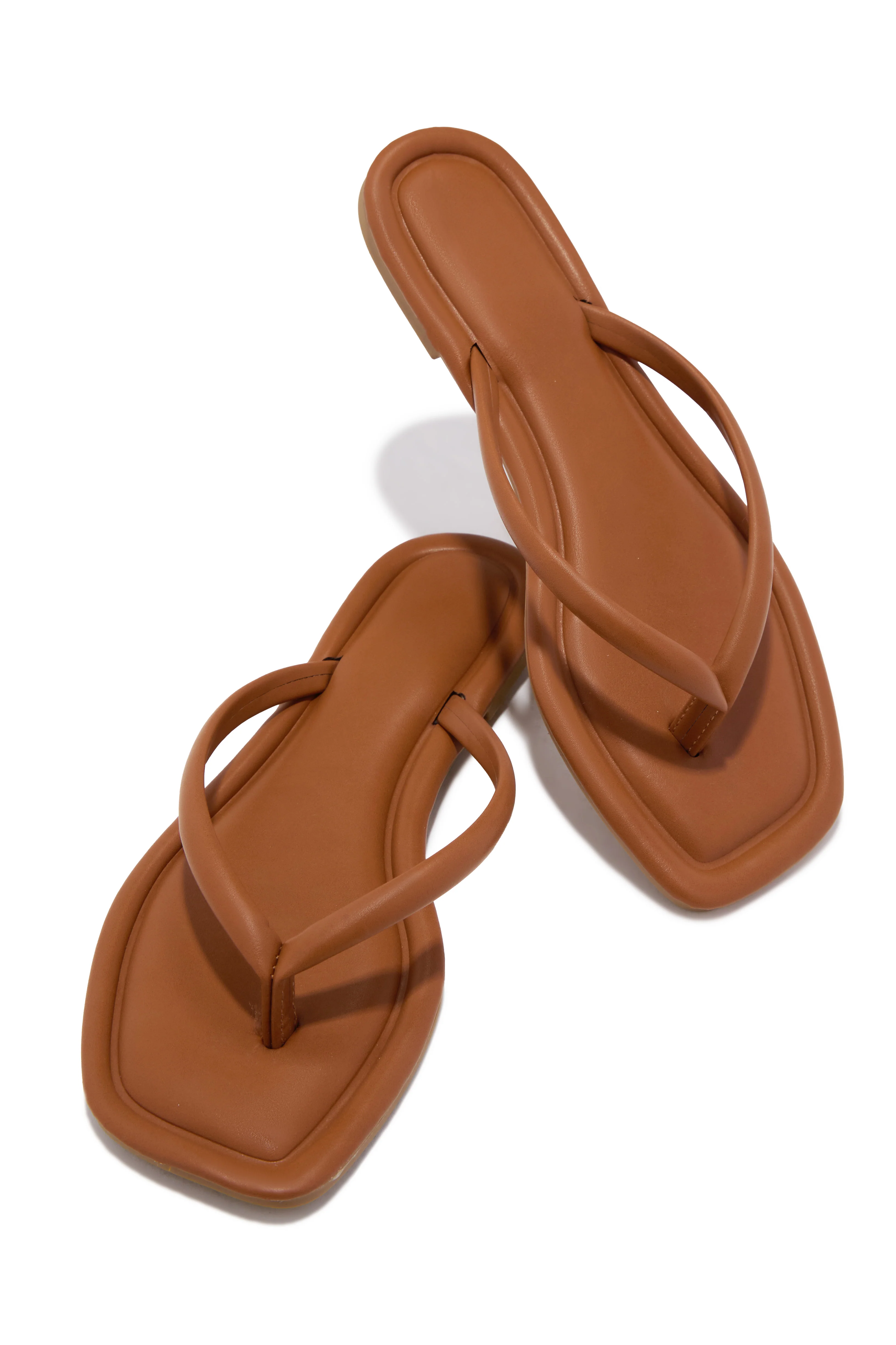 Slip Into Sunshine Thong Sandals - Tan - Image 3