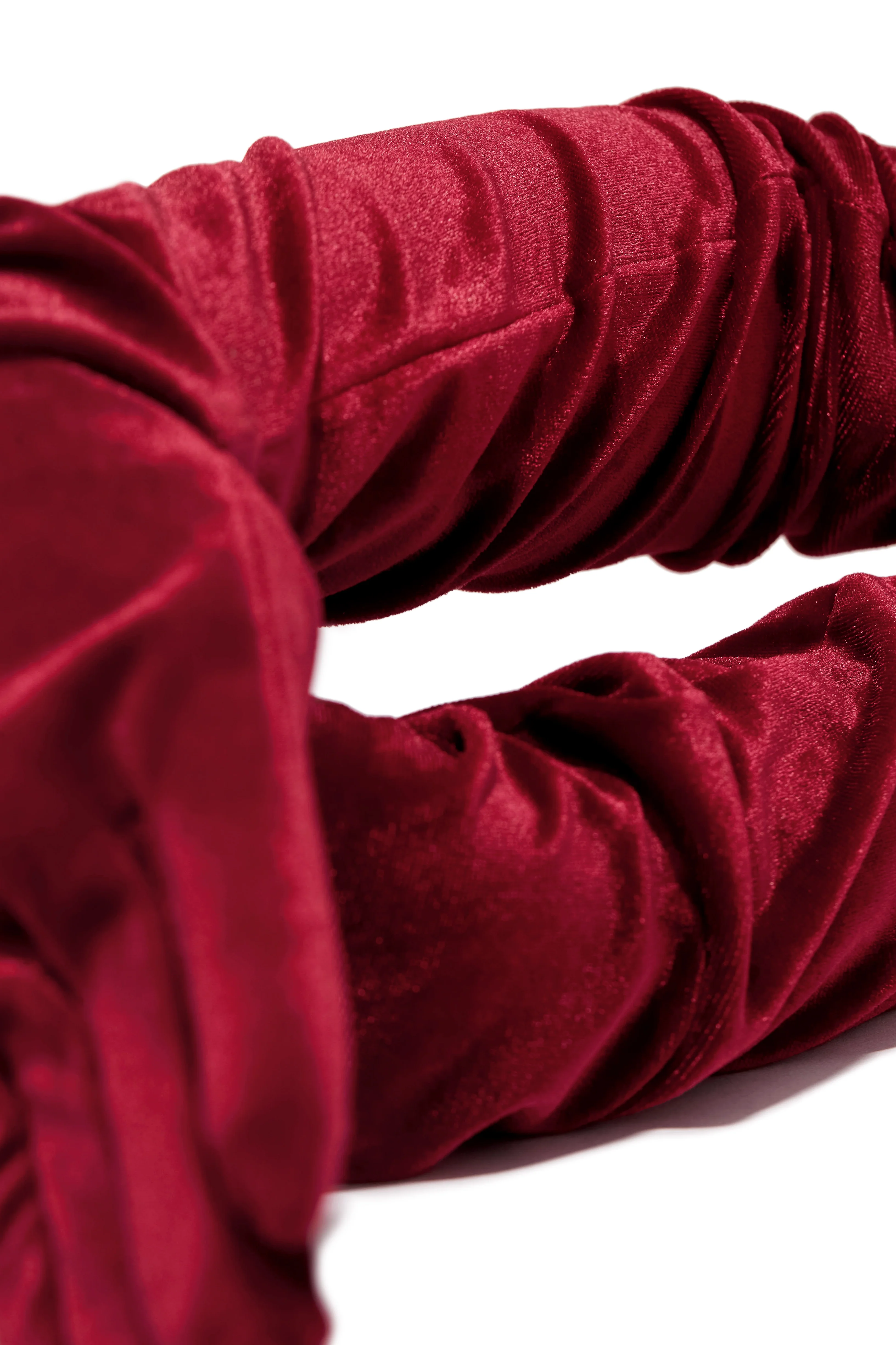 So Tempting Faux Velvet Gloves - Red - Image 3