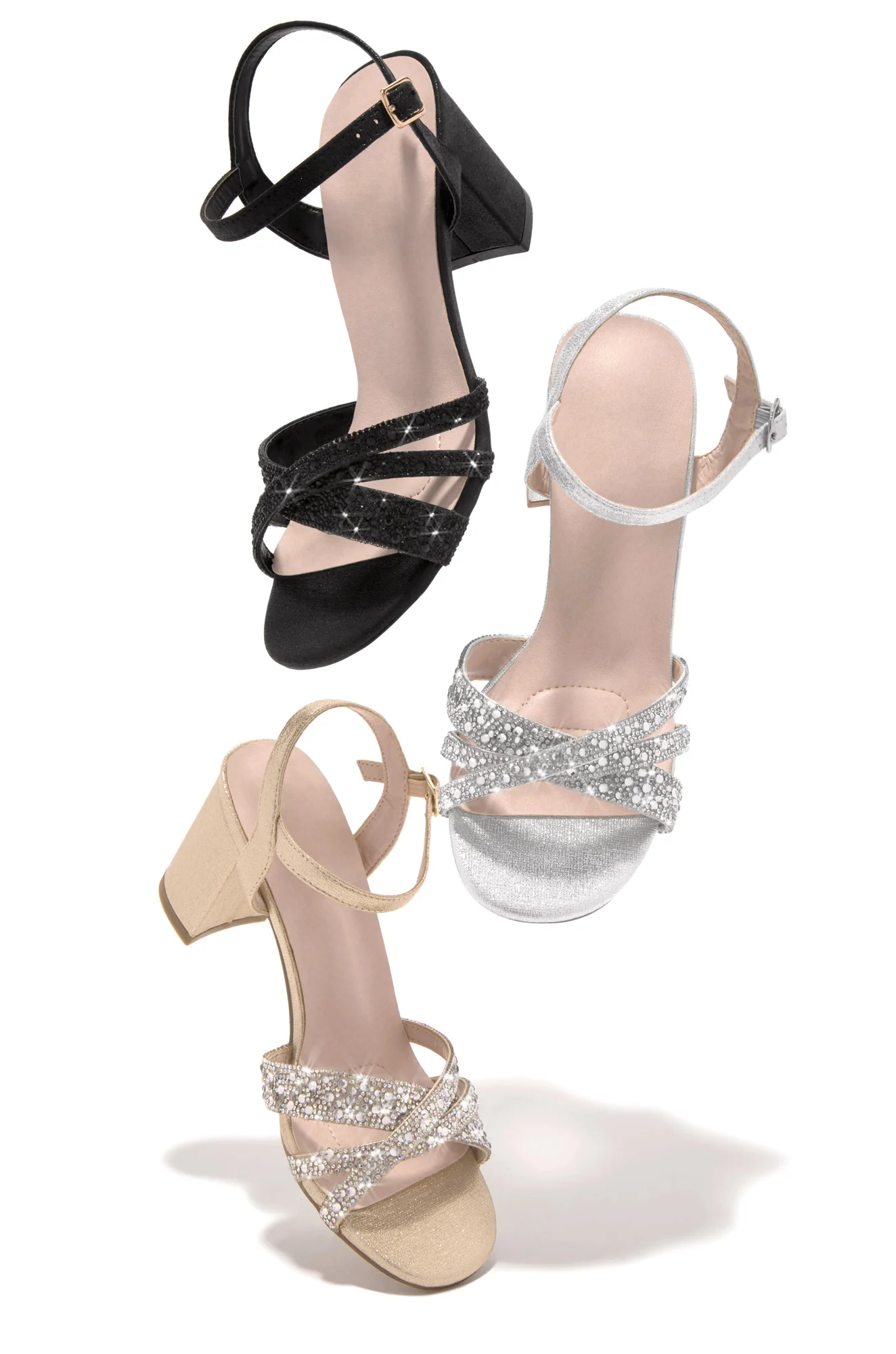 Special Guest Embellished Block Heels - Black - Image 5