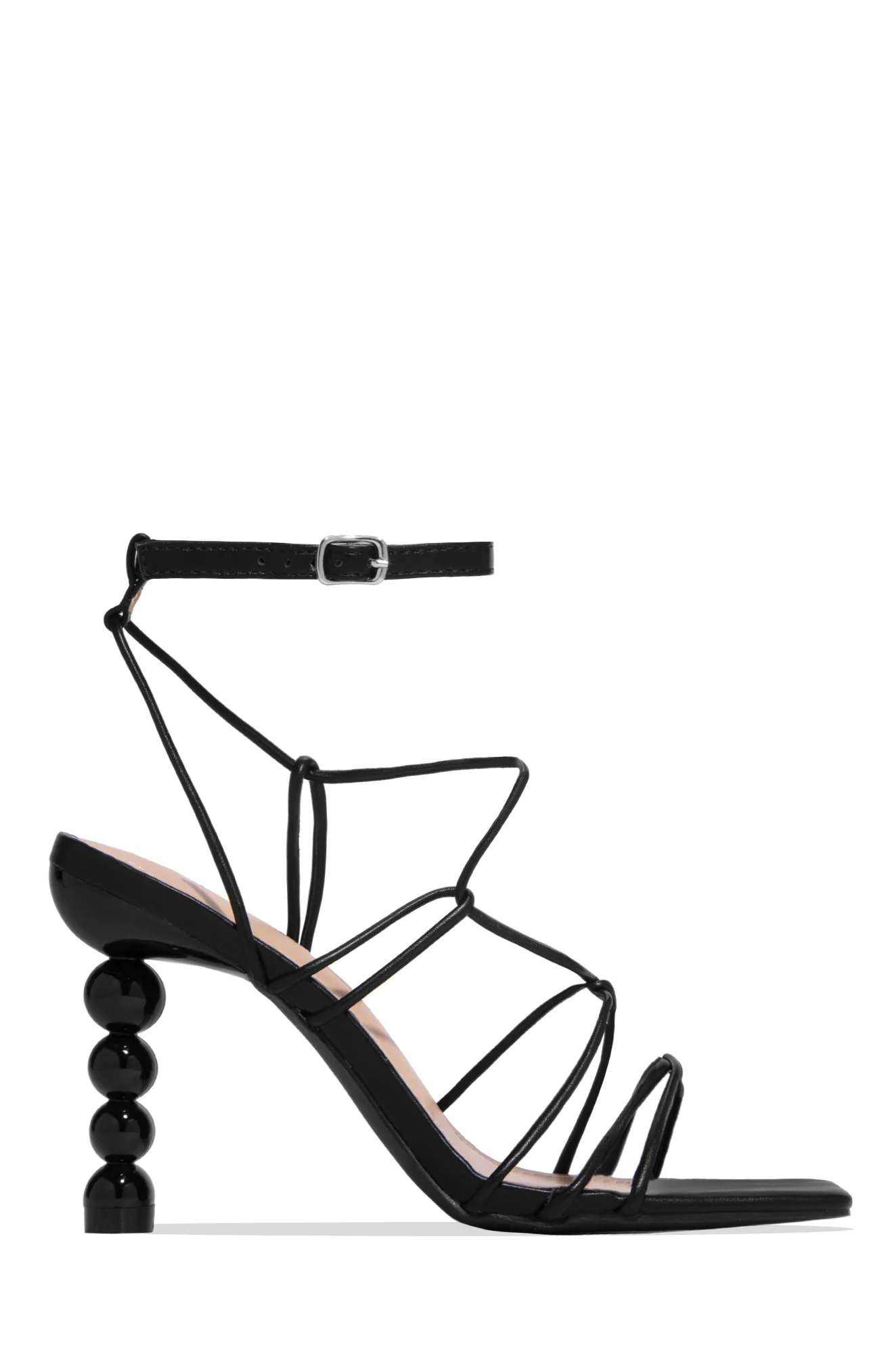 St. Barts Summer Square Toe Strappy Heels - Orange - Image 11