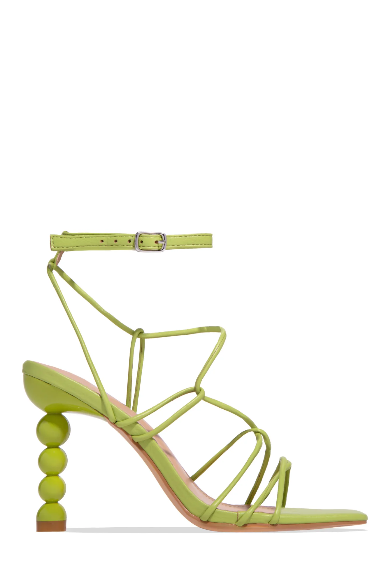 St. Barts Summer Square Toe Strappy Heels - Pink - Image 9