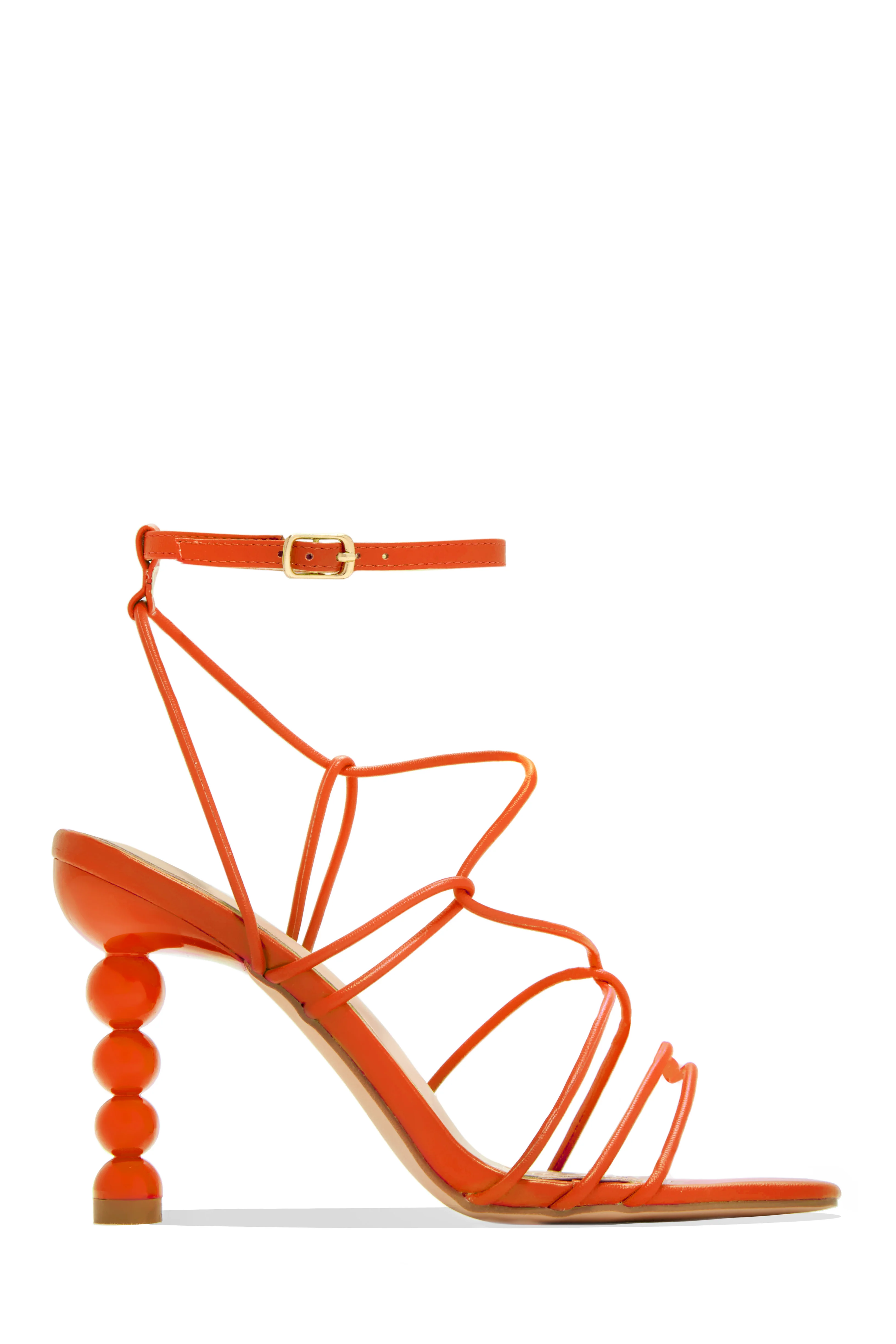St. Barts Summer Square Toe Strappy Heels - White - Image 7