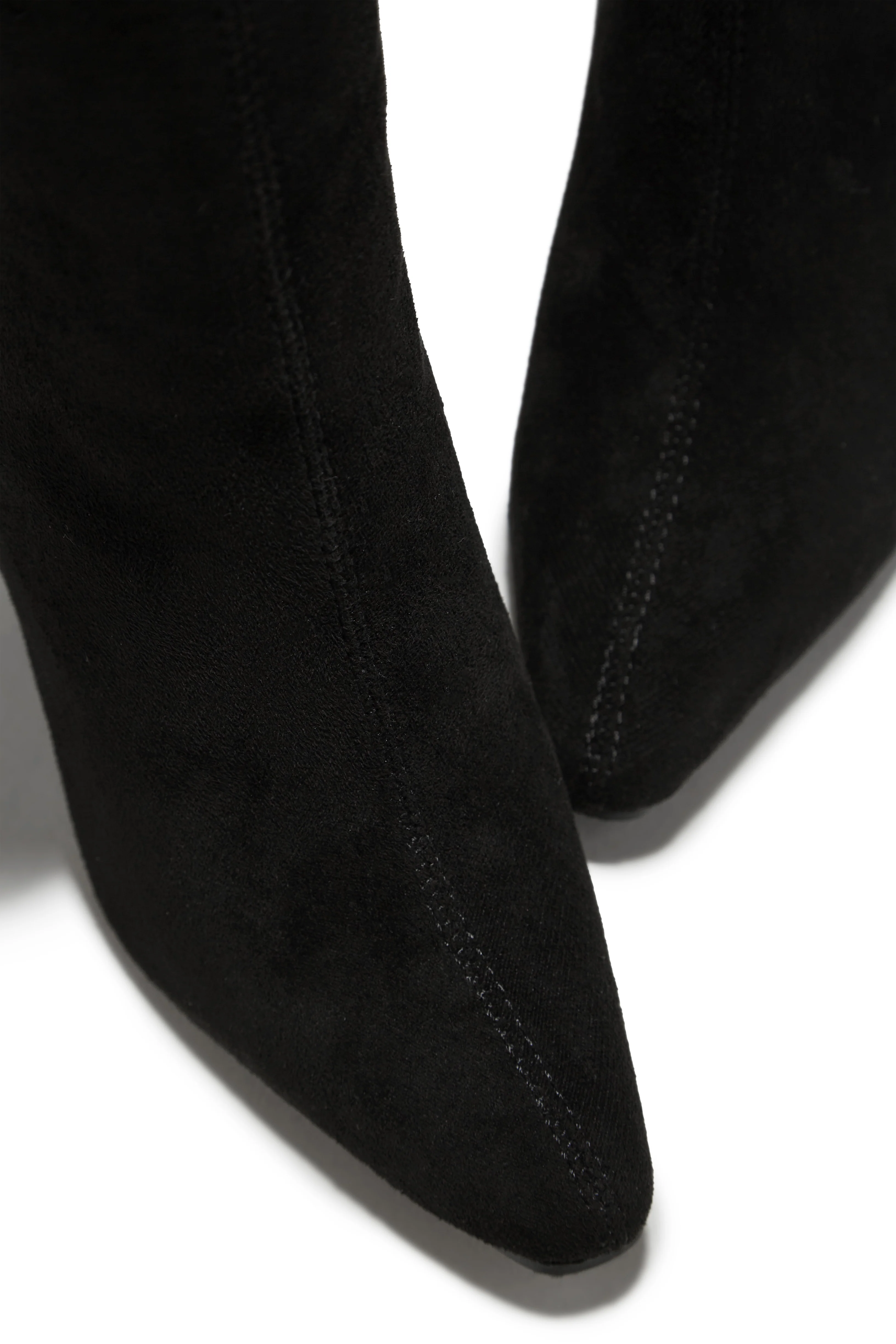 Stella Knee High Heel Boots - Black - Image 6