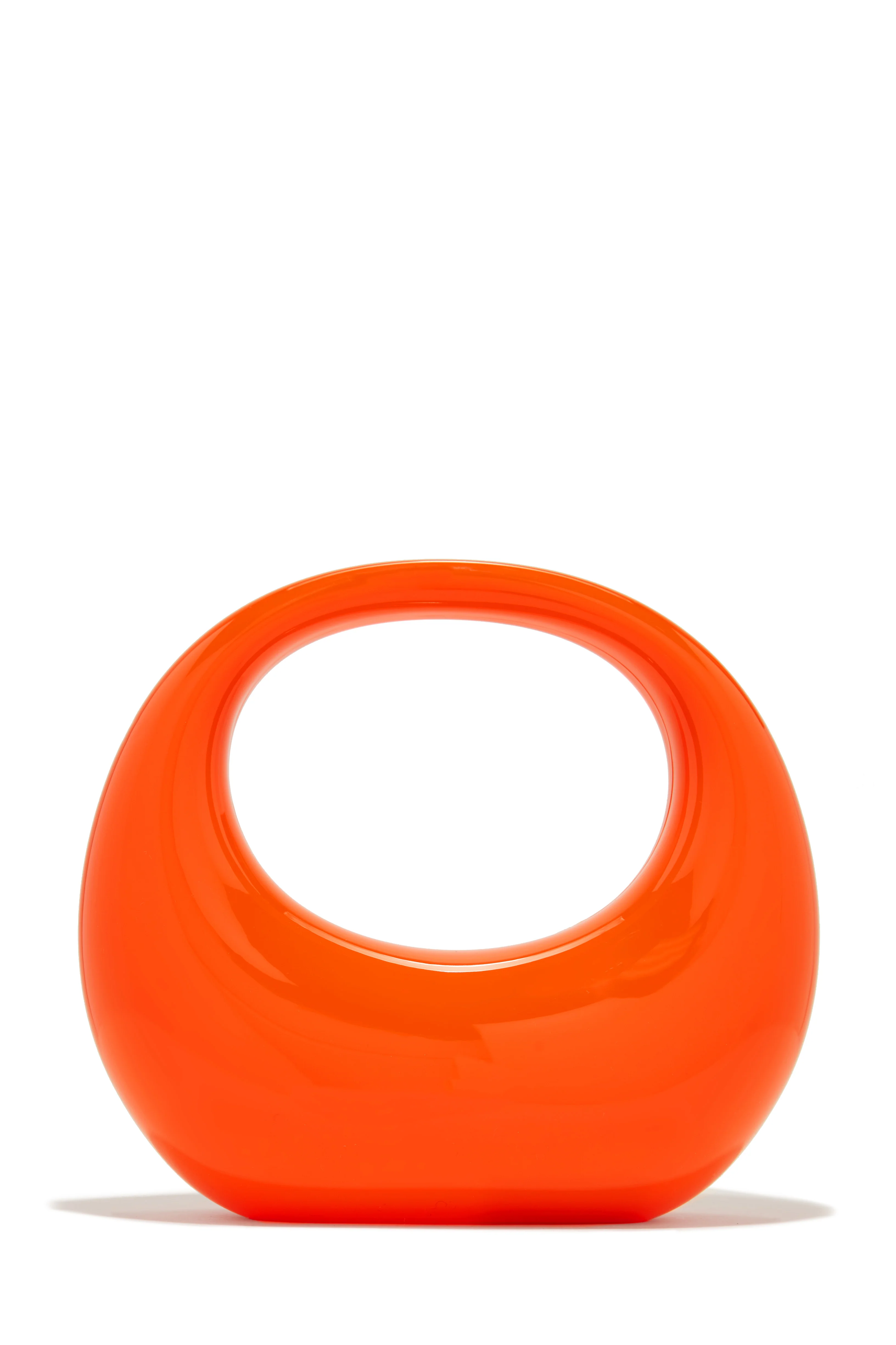 Stella Acrylic Handbag - Orange - Image 10