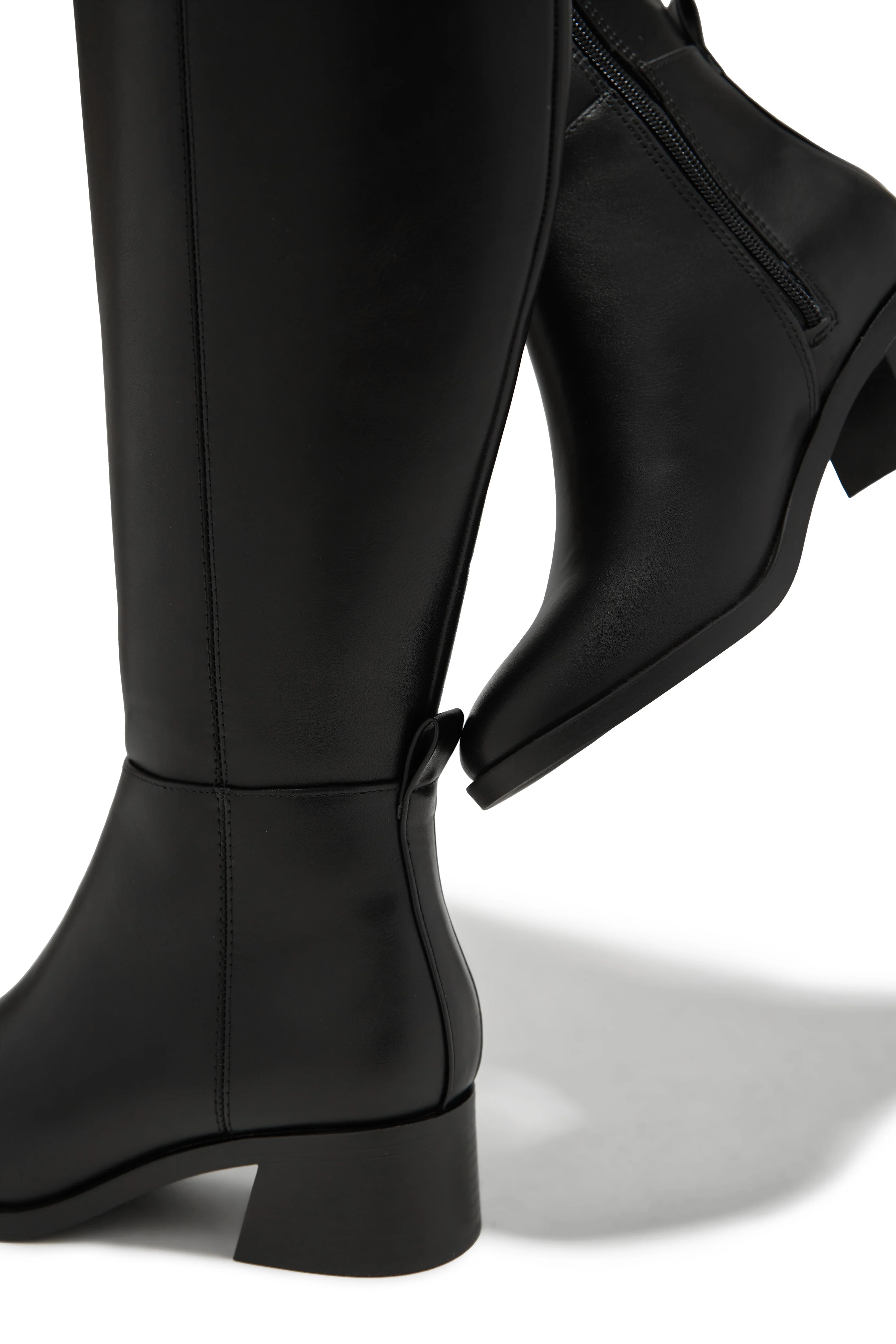 Stephany Knee High Boots - Black - Image 5