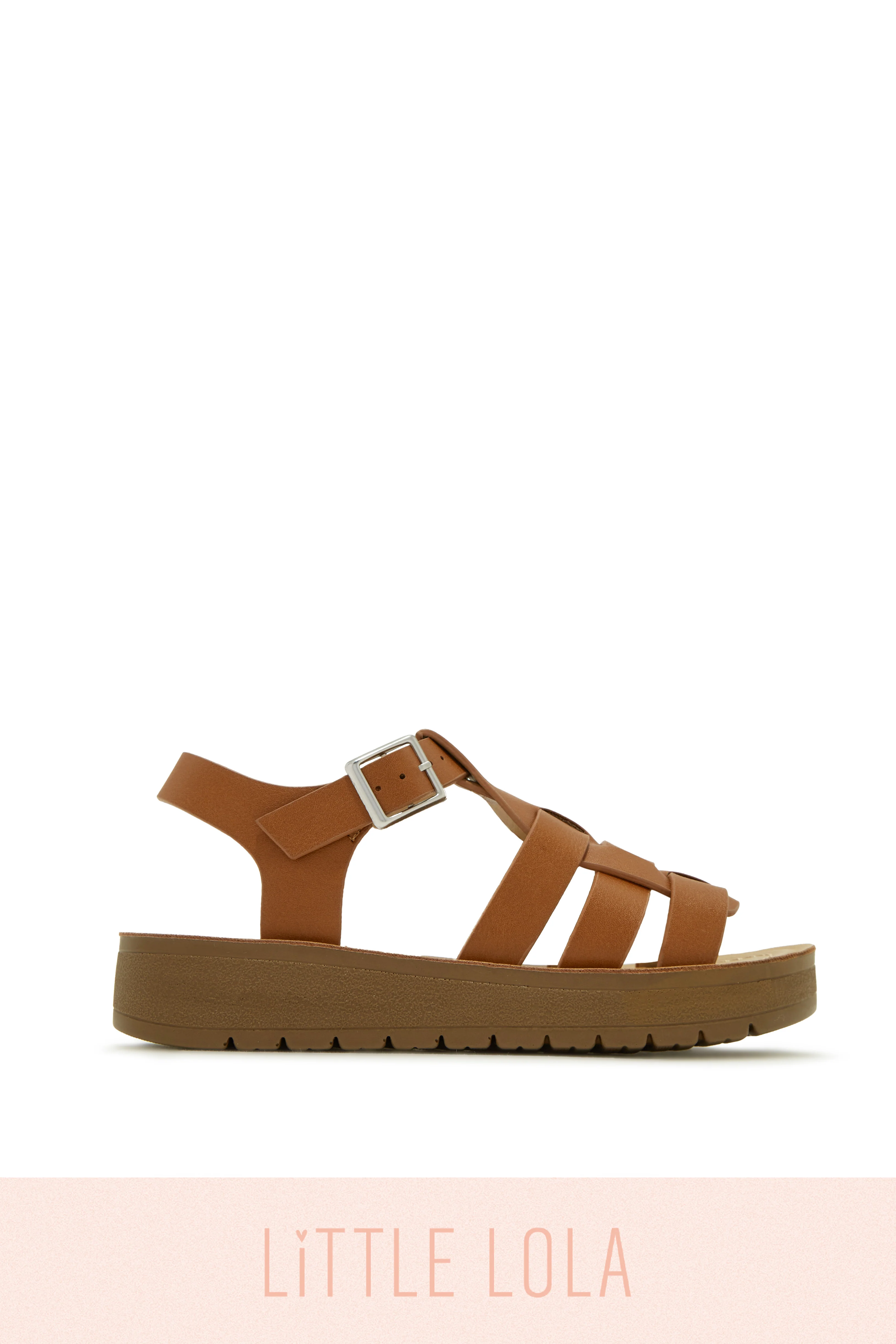 Summer Vacation Kids Flat Sandals - Tan - Image 5