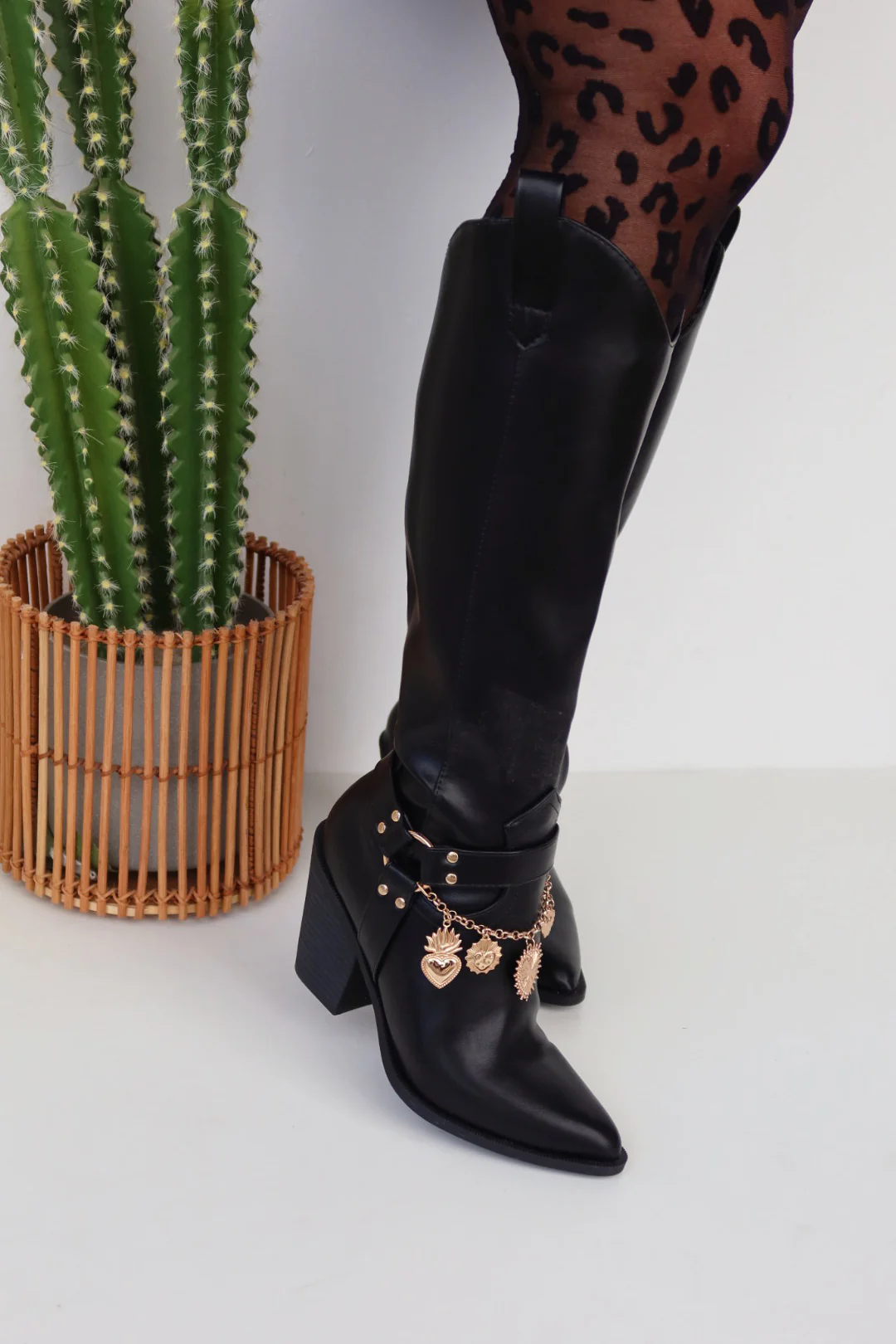 Sunsets & Festivals Cowgirl Boots - Black - Image 3