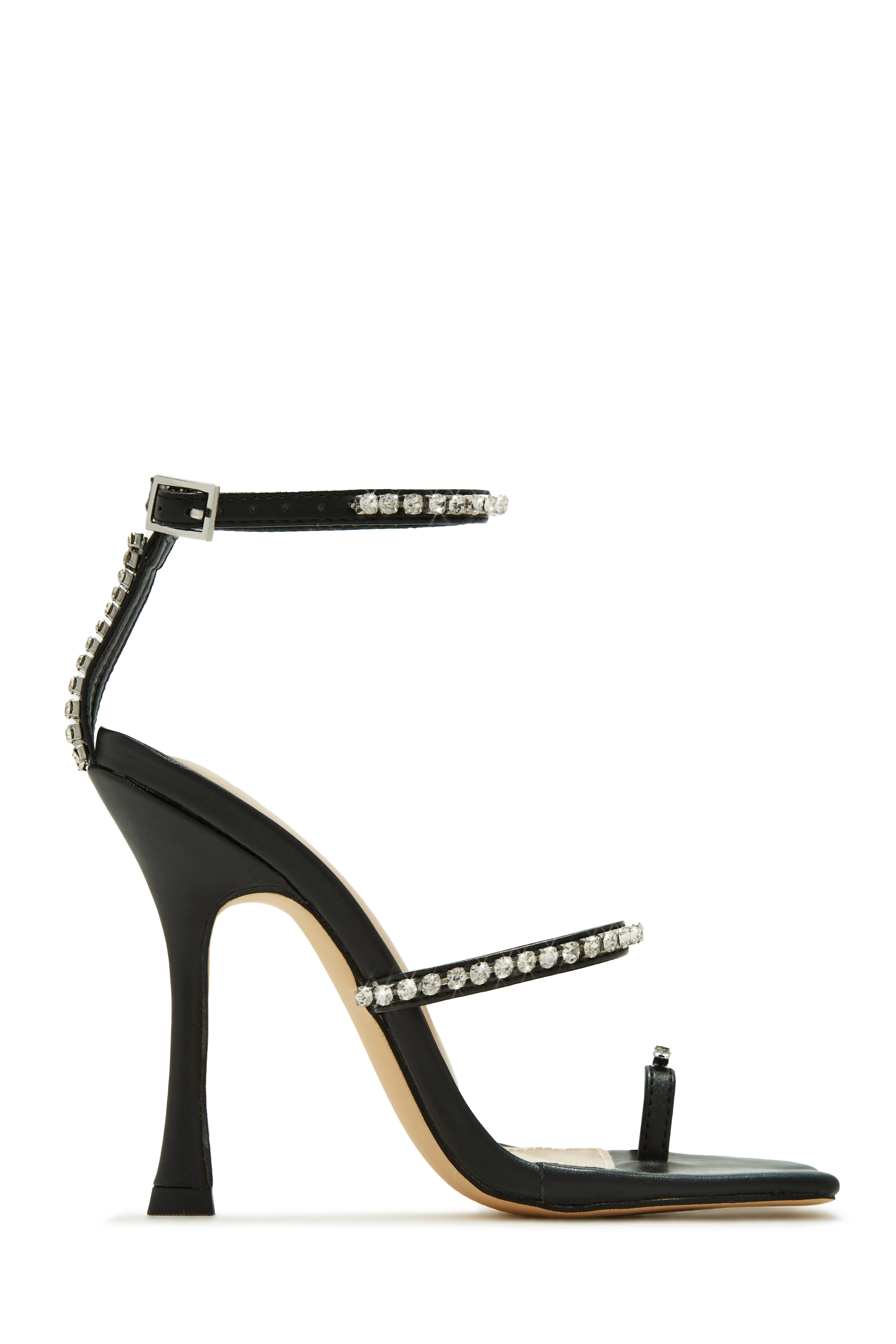 Sunsets & Wine Embellished High Heels - Black - Image 4