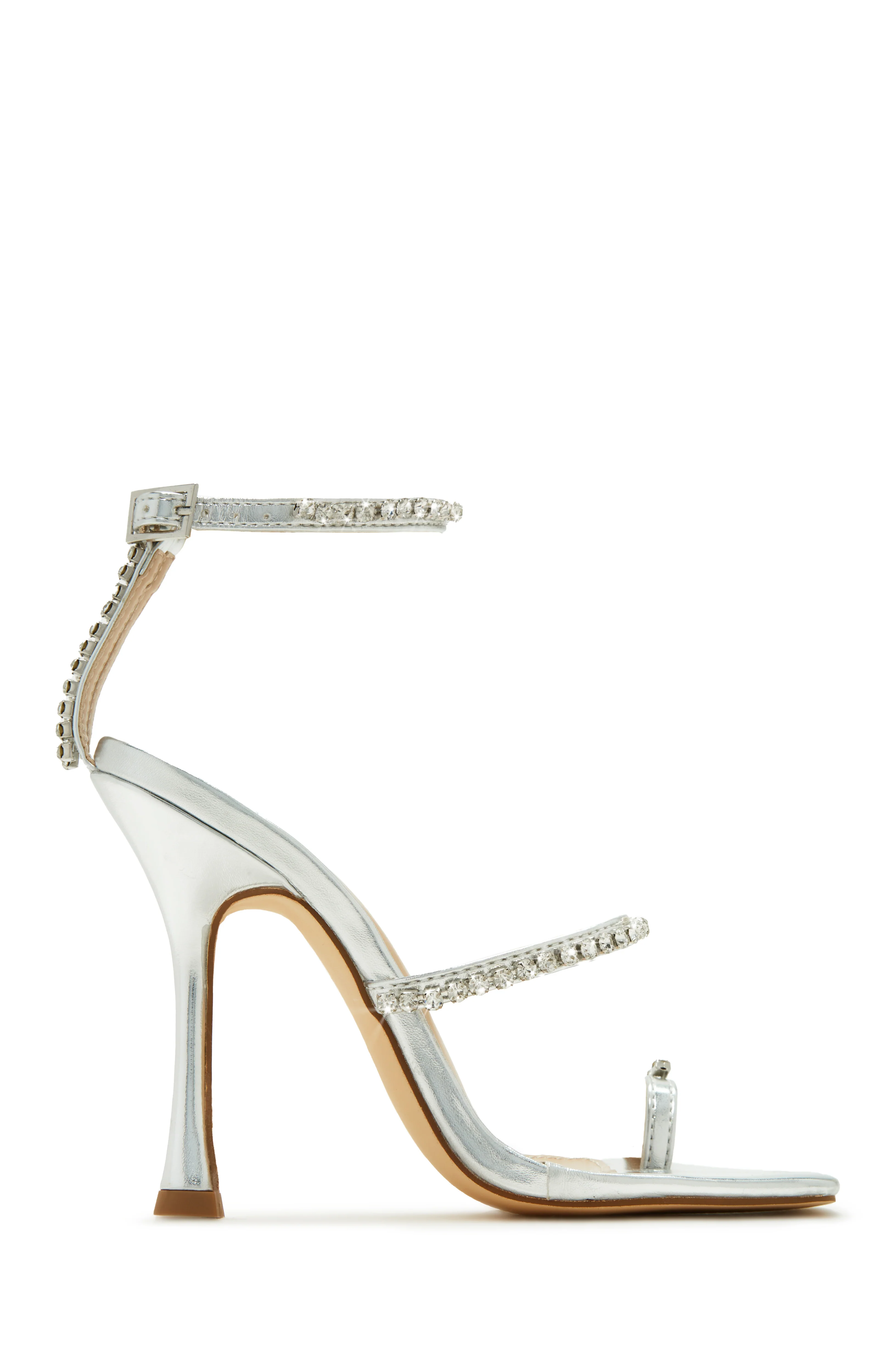 Sunsets & Wine Embellished High Heels - Black - Image 5