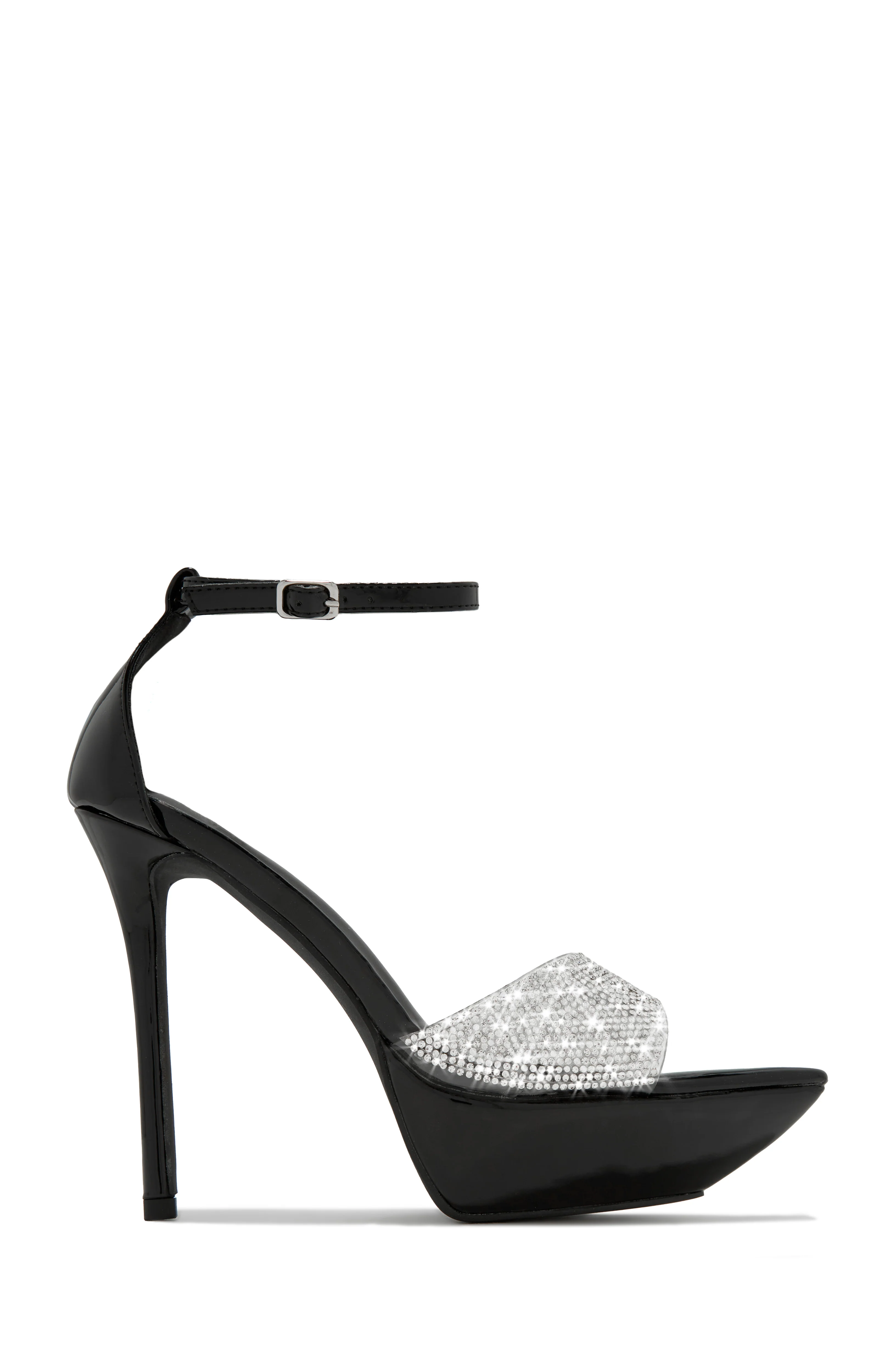 Sweet Fatale Embellished Platform Heels - Black - Image 2