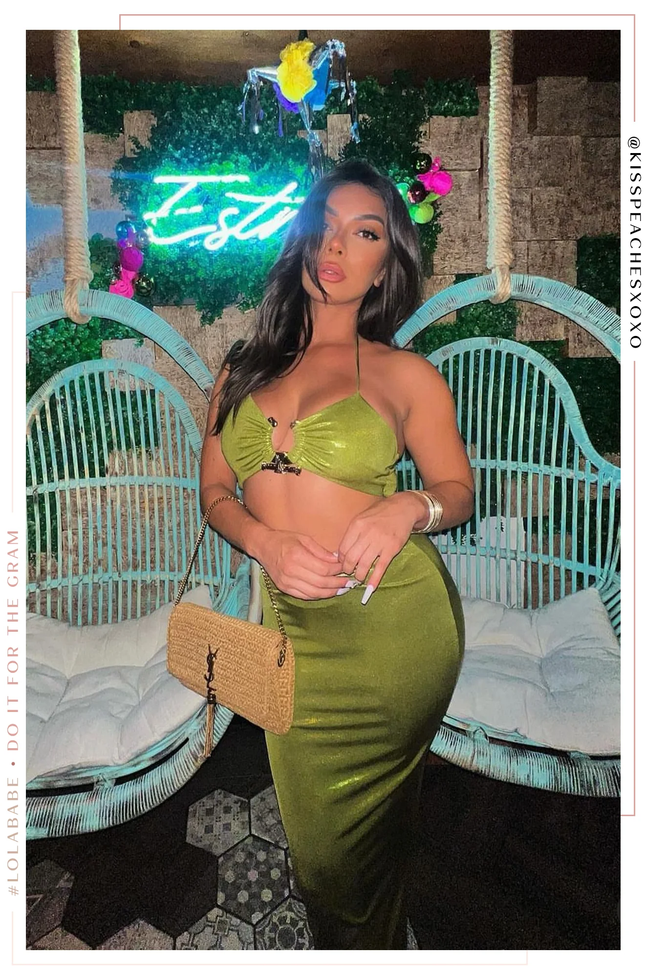Syani Metallic Maxi Dress - Green - Image 23