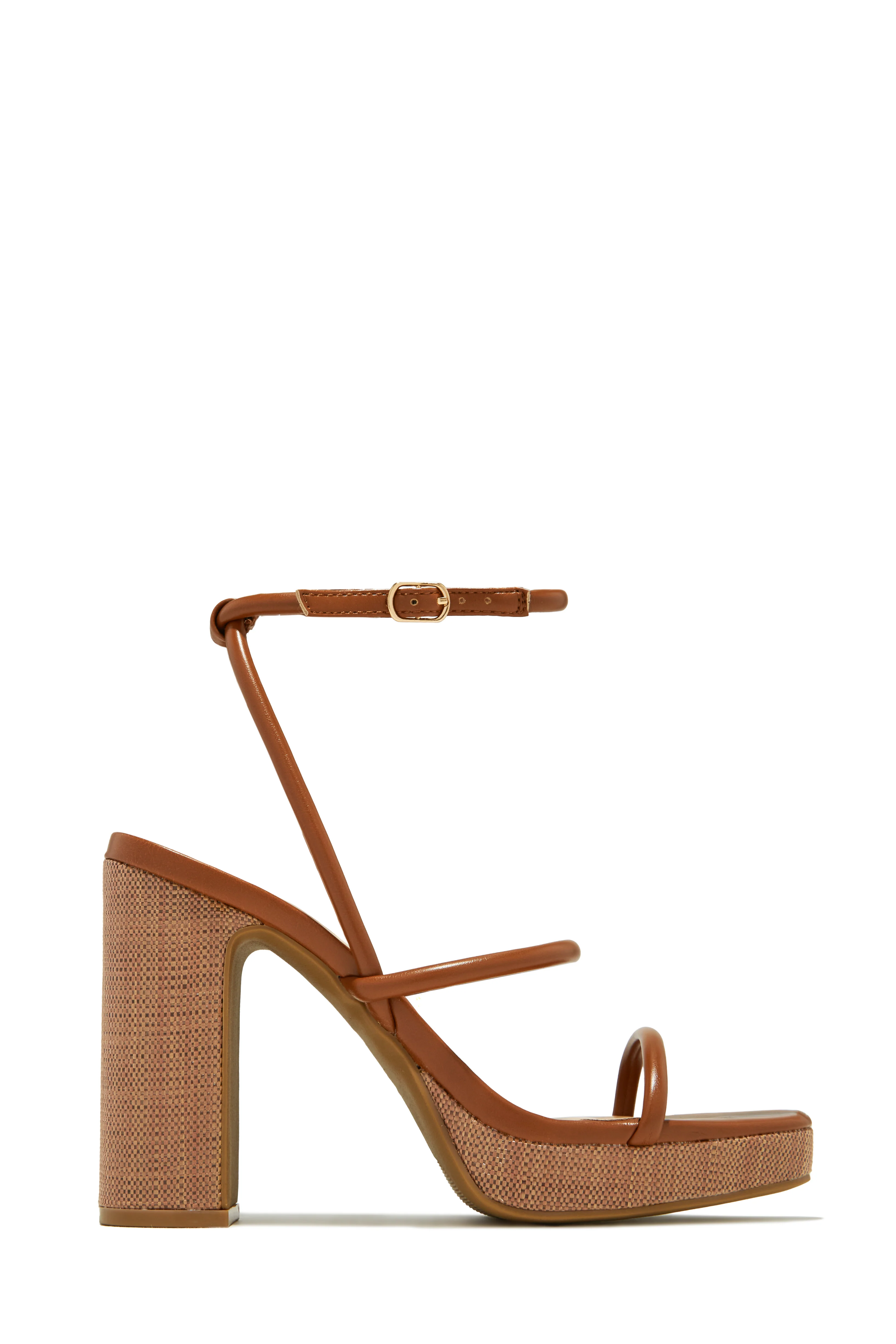 Thalia Platform Block Heels - Bone - Image 6