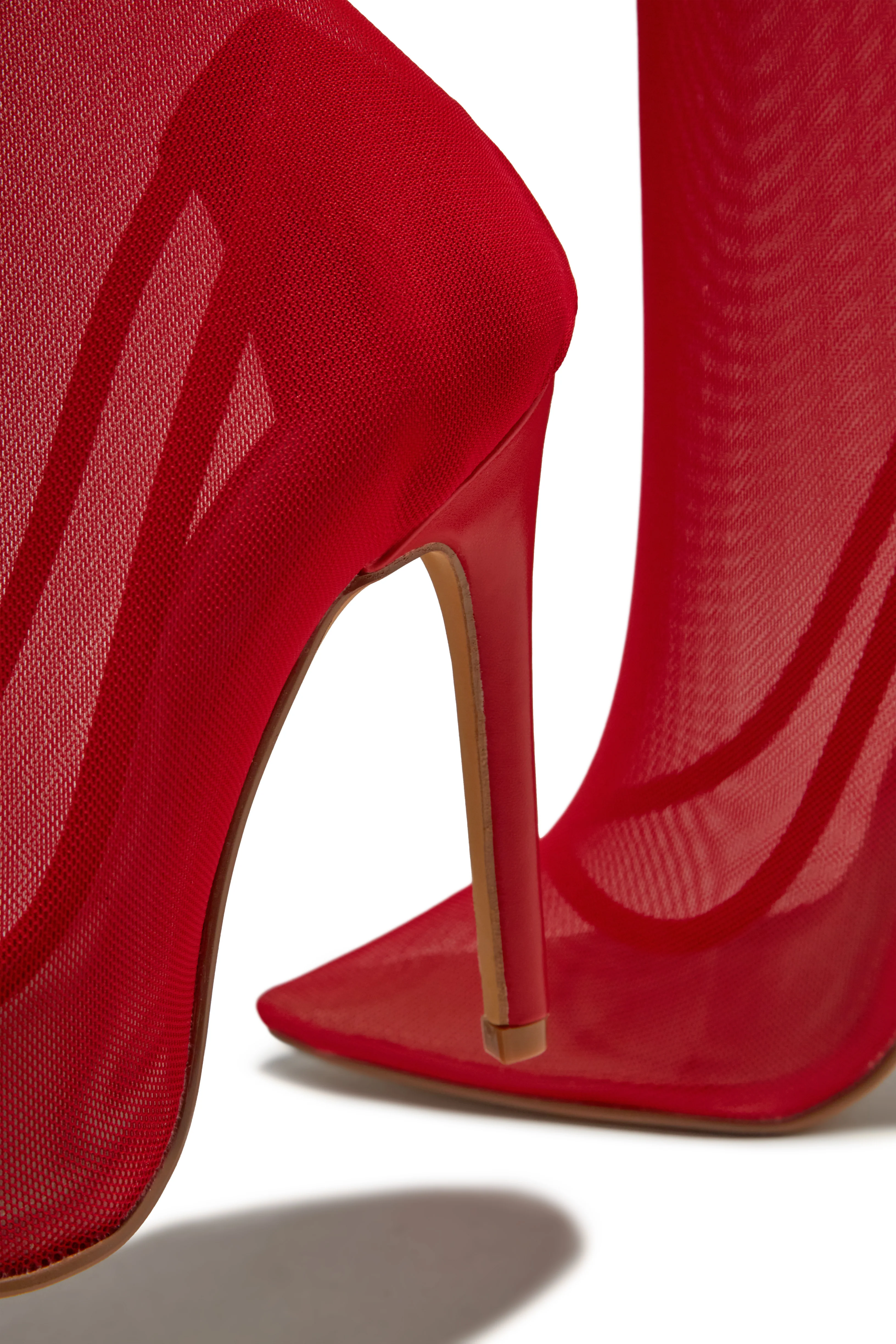 Timeless Allure Over The Knee High Heel Boots - Red - Image 5