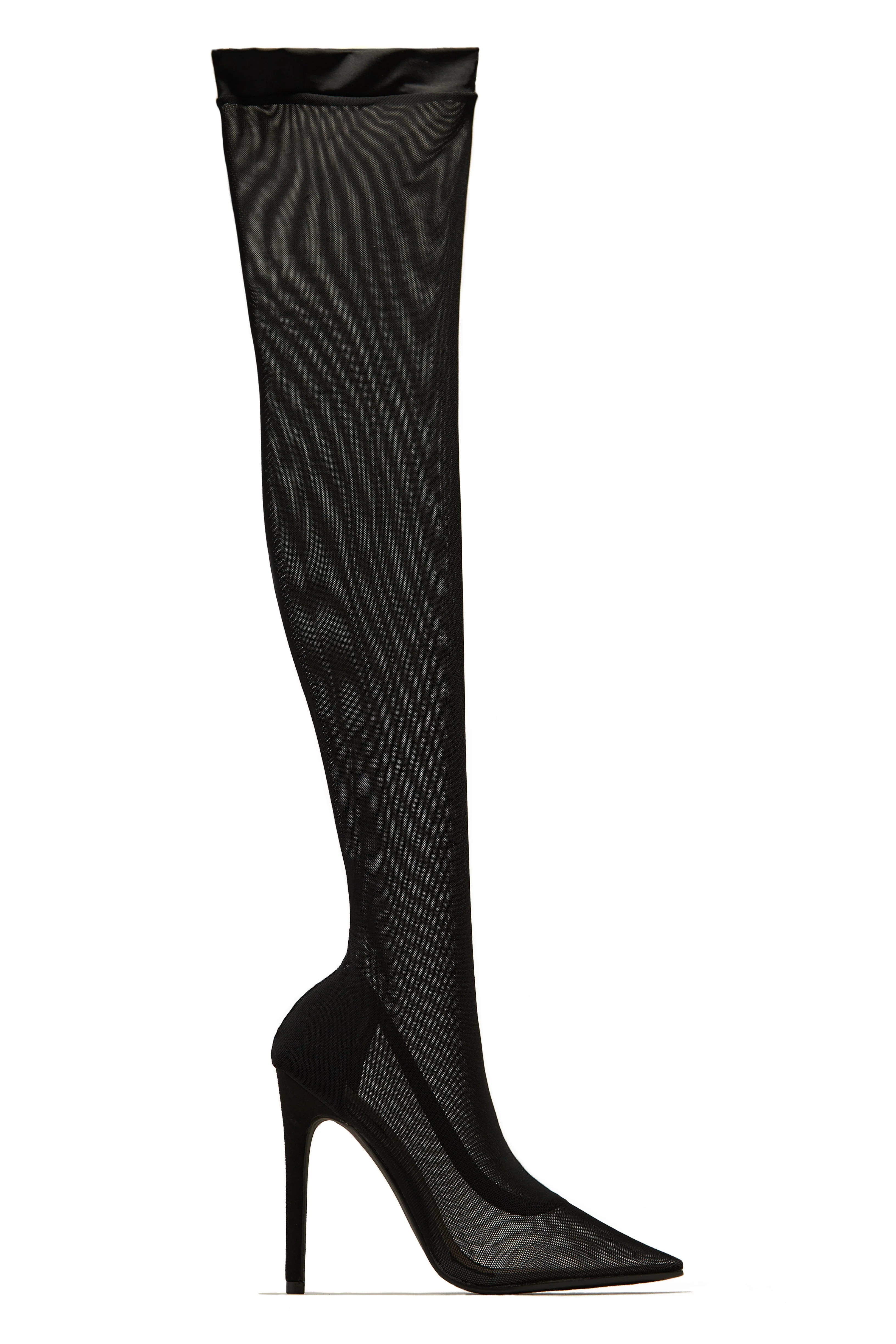 Timeless Allure Over The Knee High Heel Boots - Red - Image 8