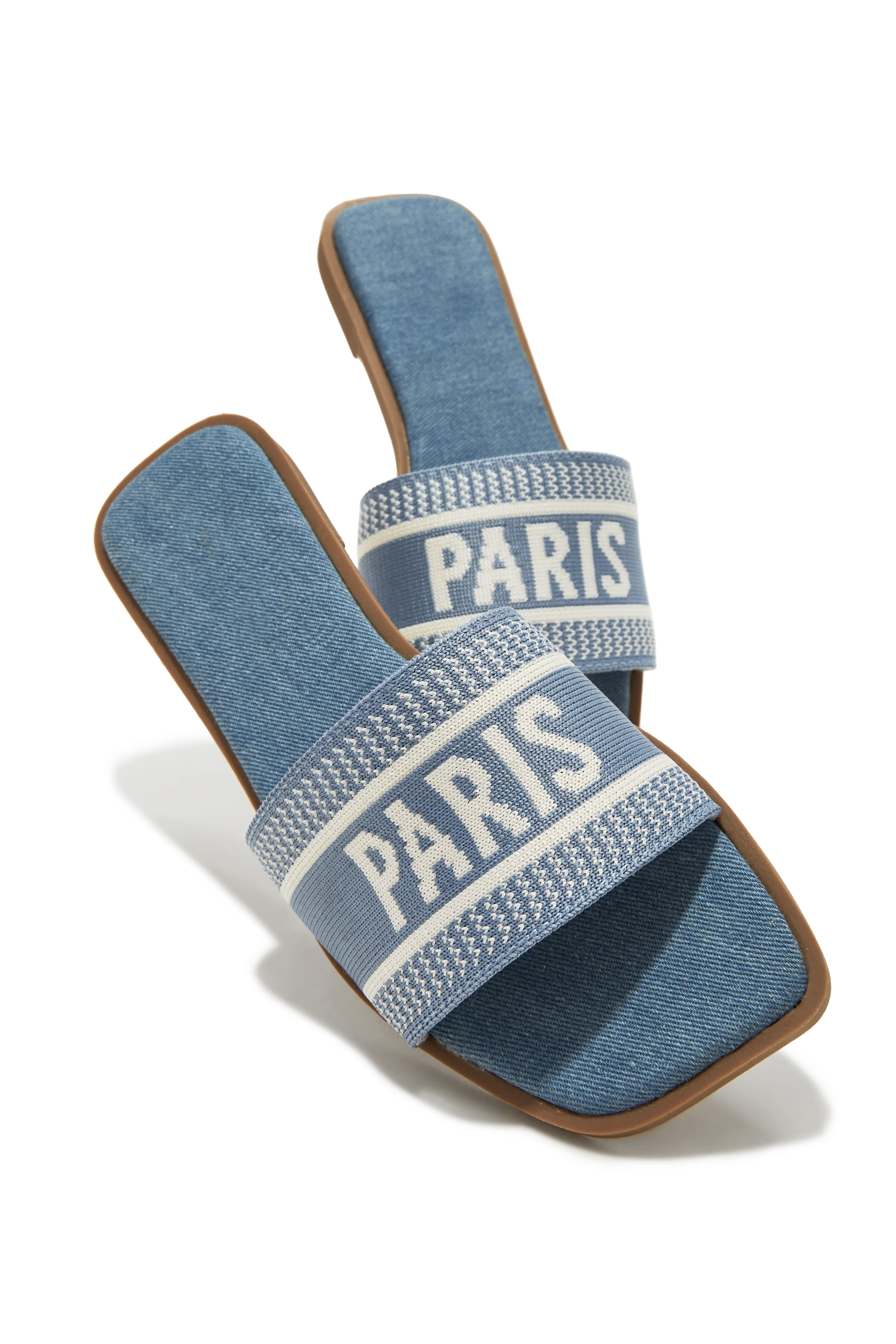 Travel Memories Slip On Sandals - Blue - Image 6