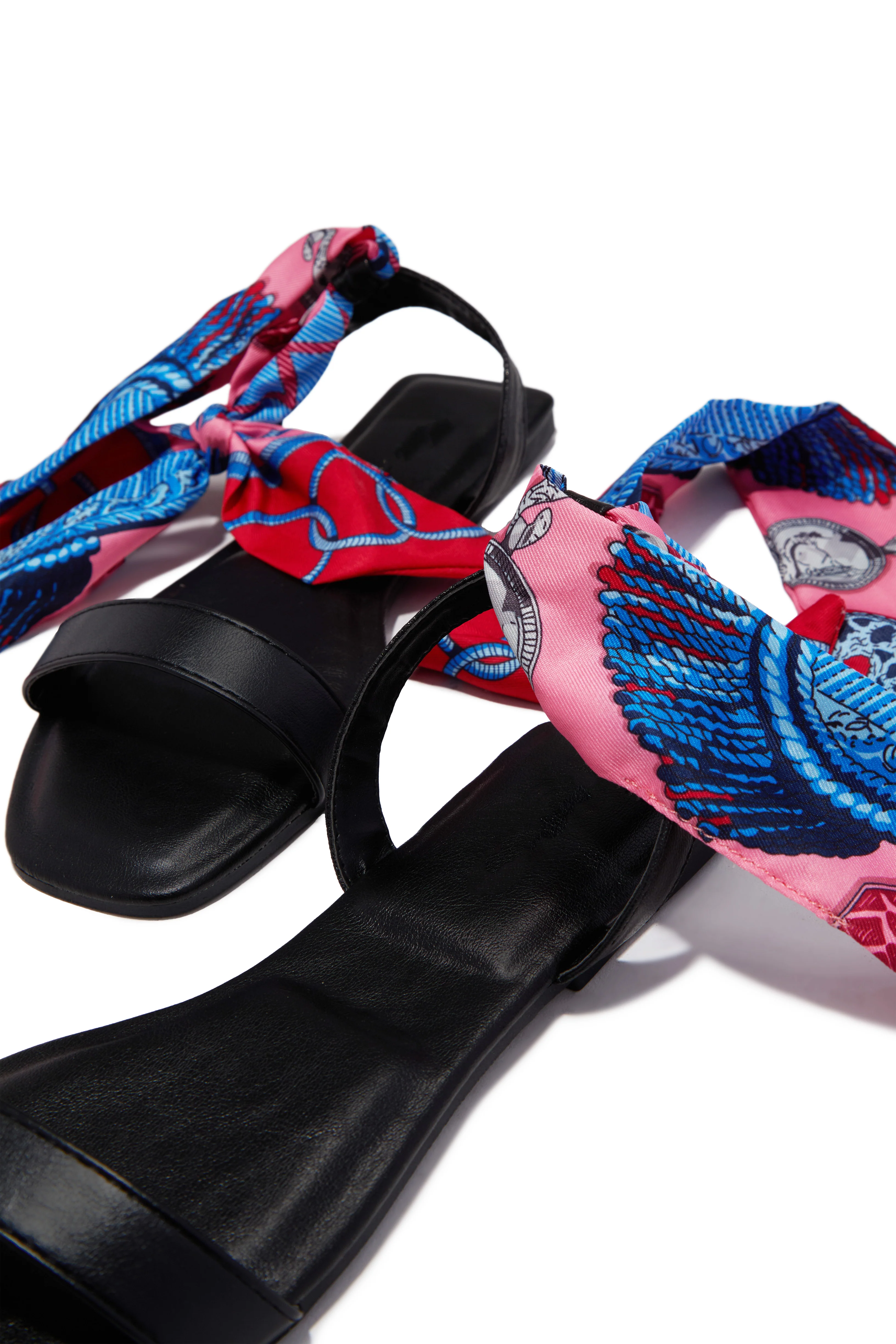 Tropicana Lace Up Sandals - Black - Image 2