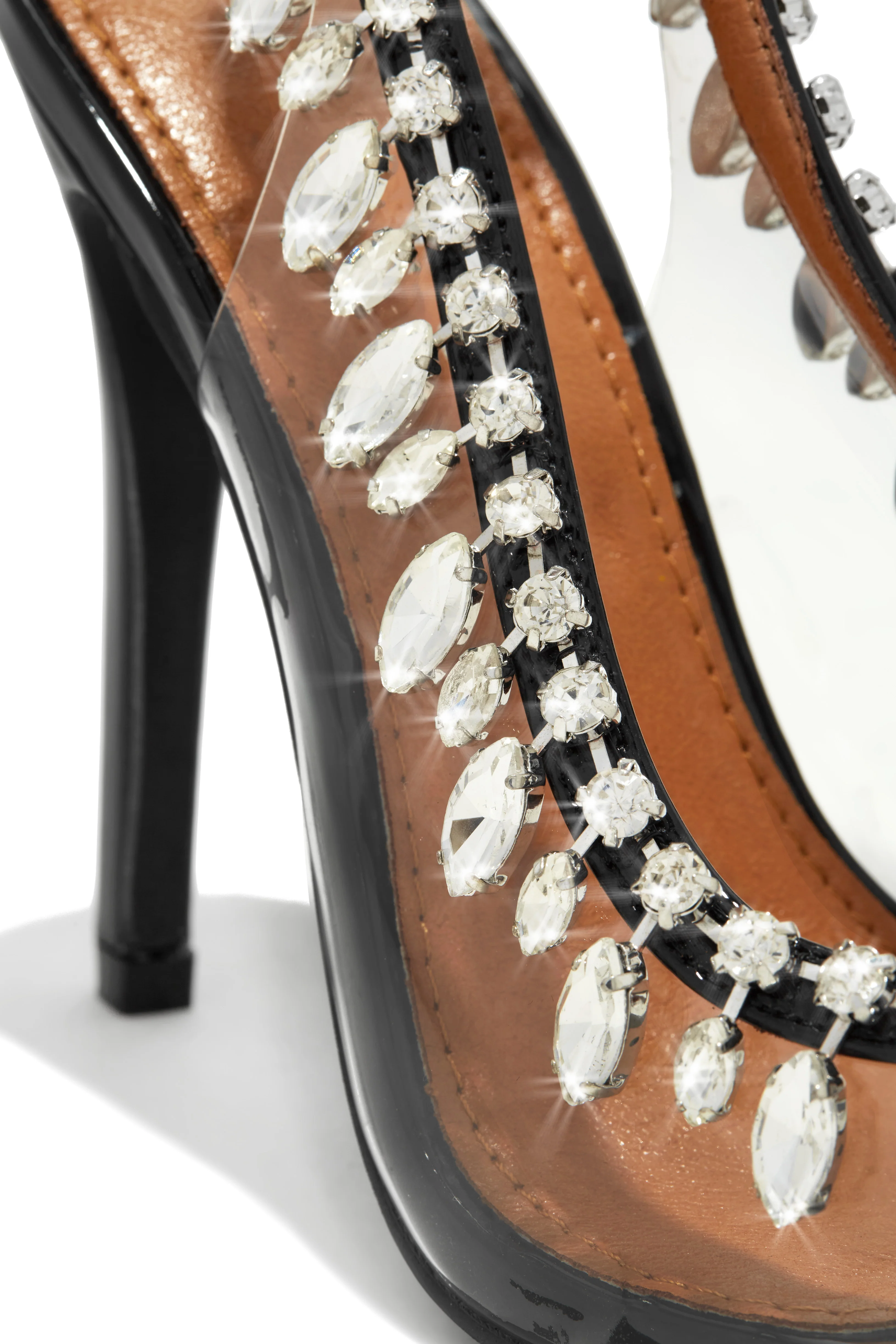Under The Stars Embellished Slingback Pumps - Black - Image 3