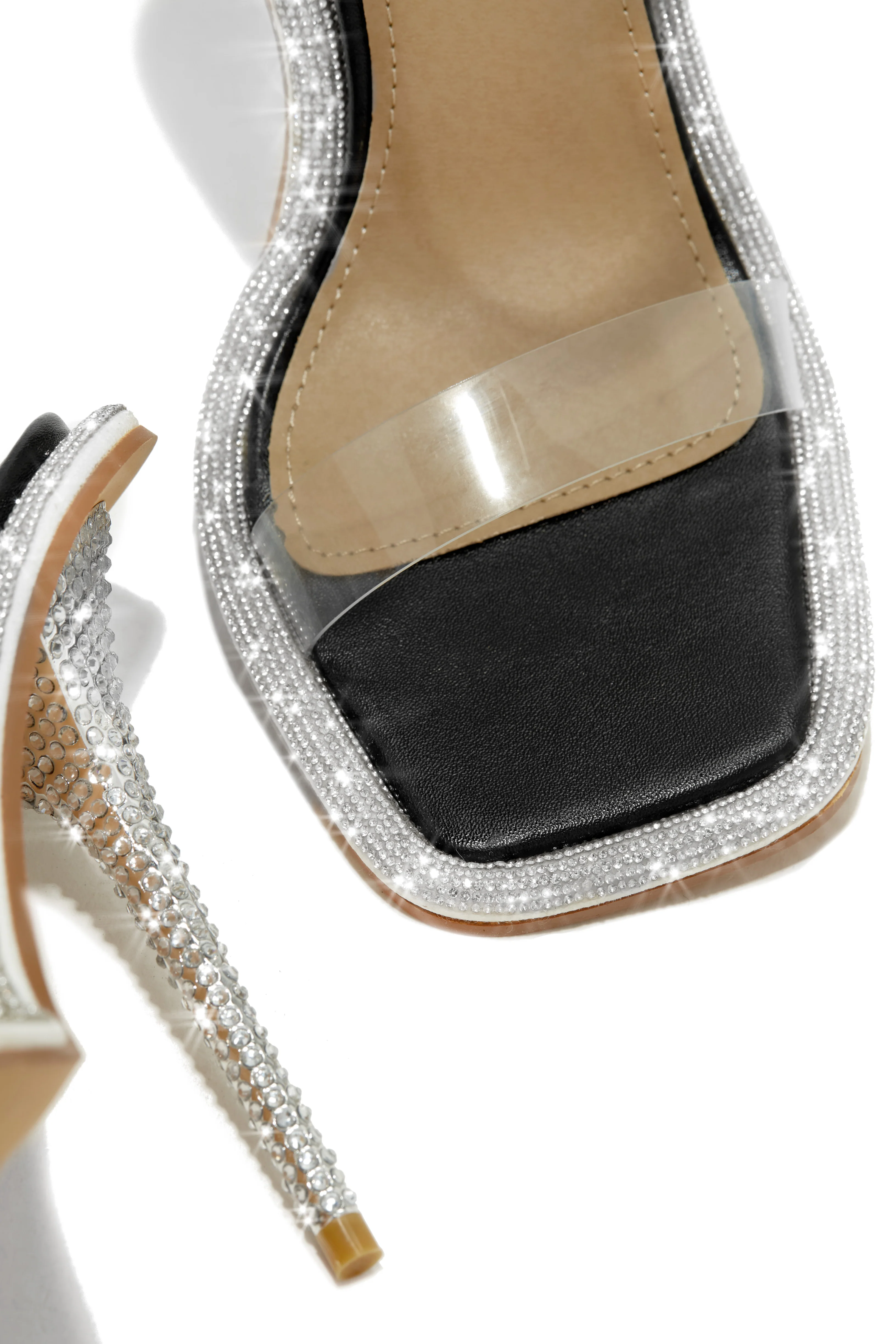 Unforgettable Nights Embellished High Heels - Black - Image 4