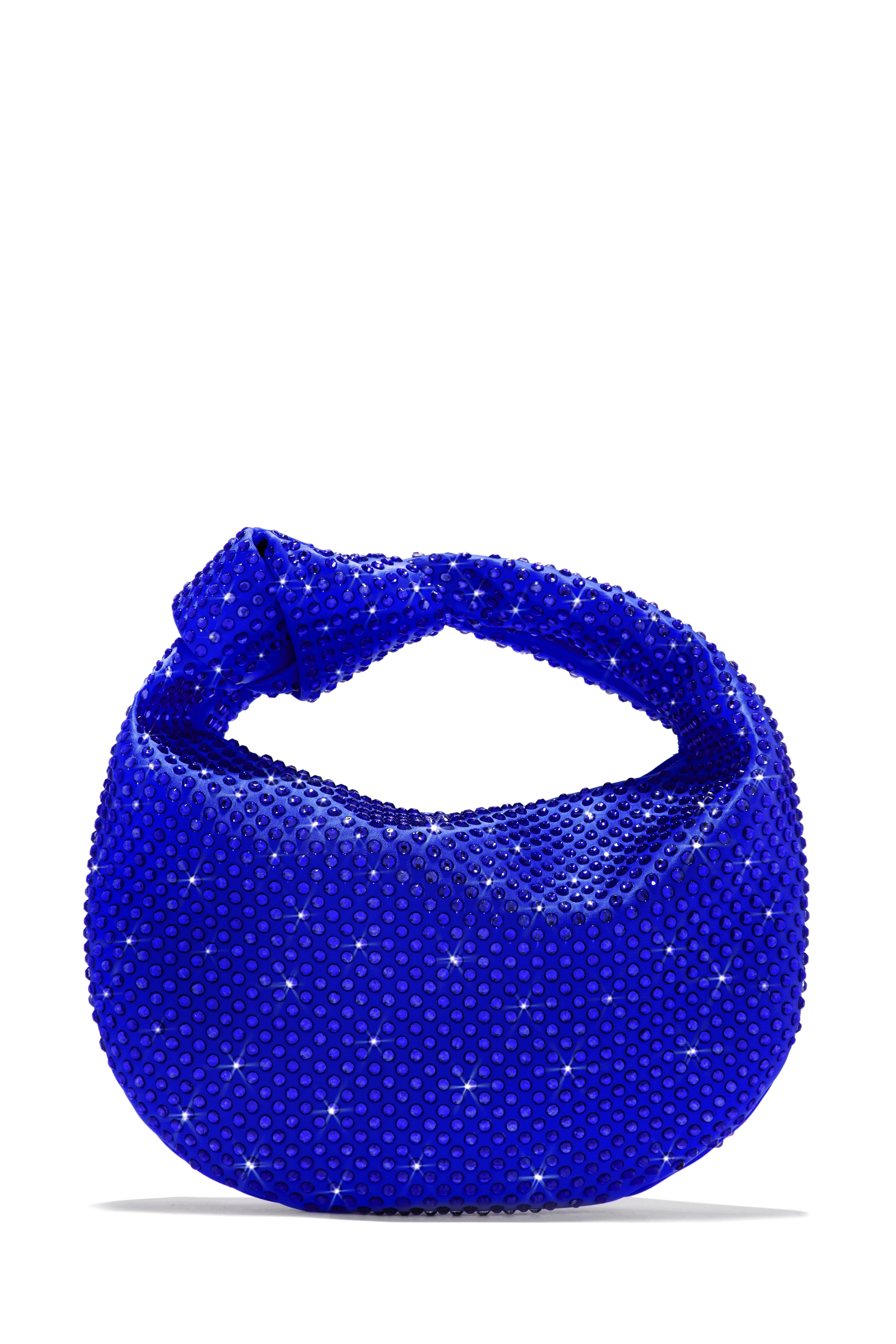 Vacay Nights Embellished Knot Detail Bag - Blue - Image 7