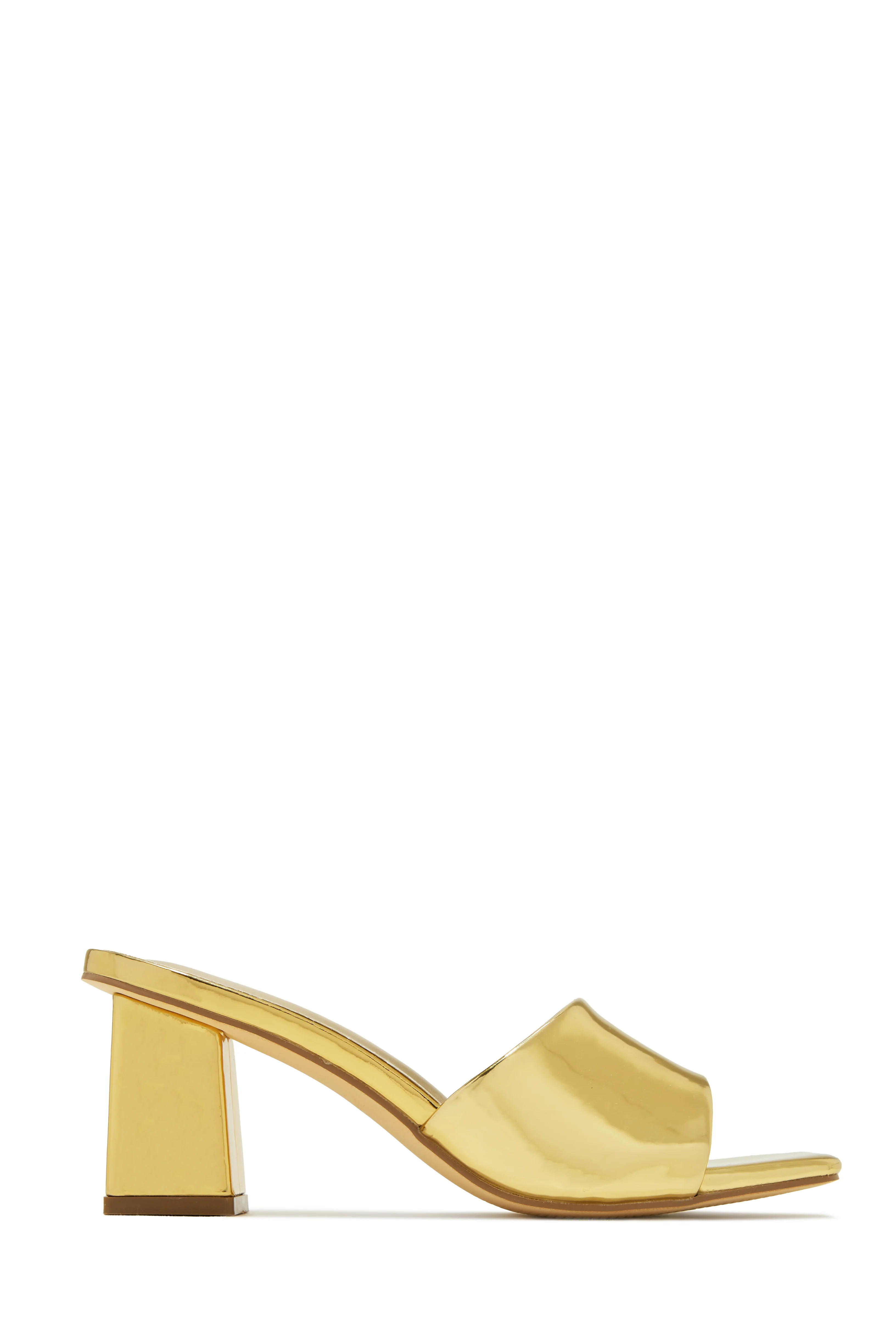 Valentine Block Heel Mules - Silver - Image 8