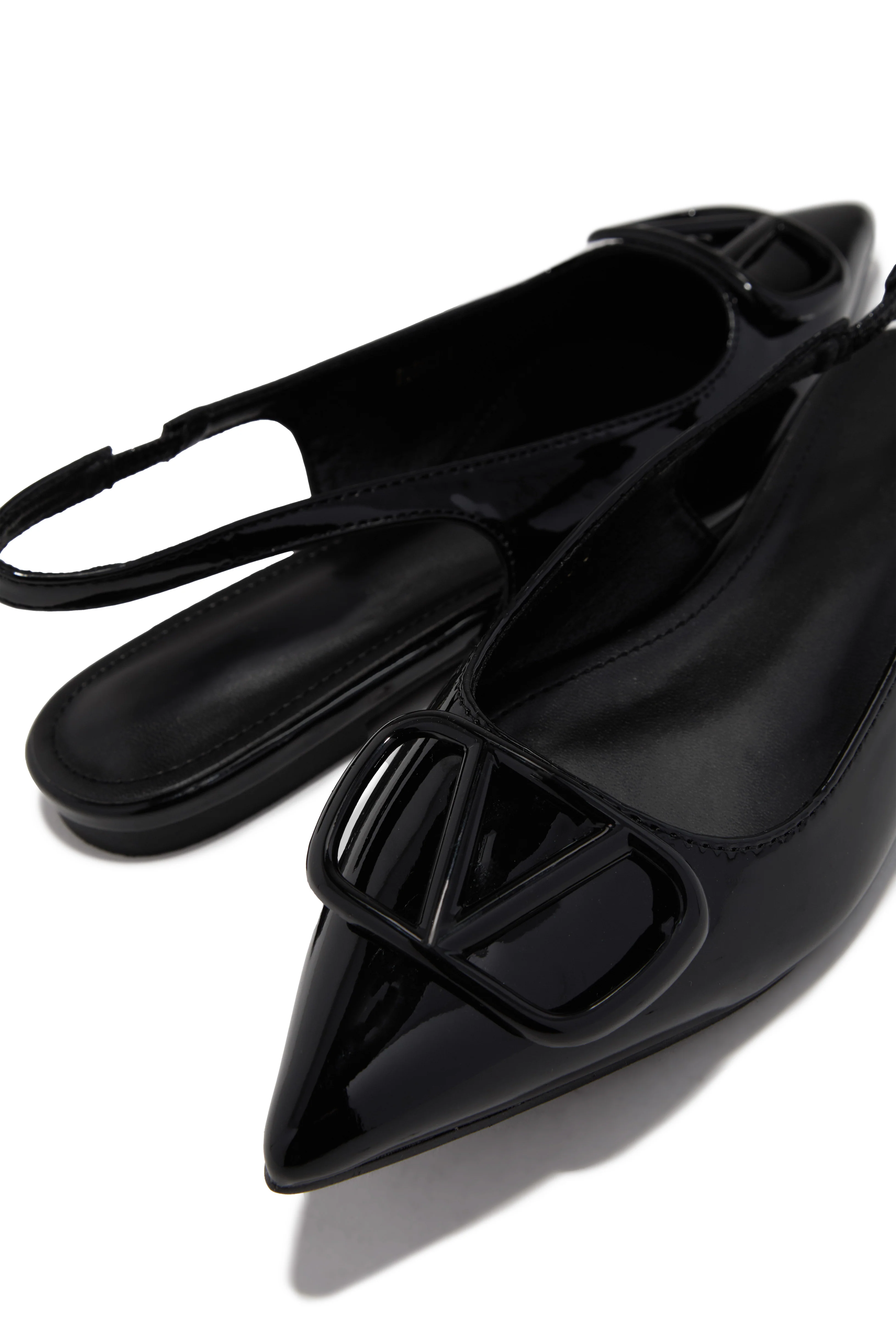 Violet Slingback Flats - Black - Image 2