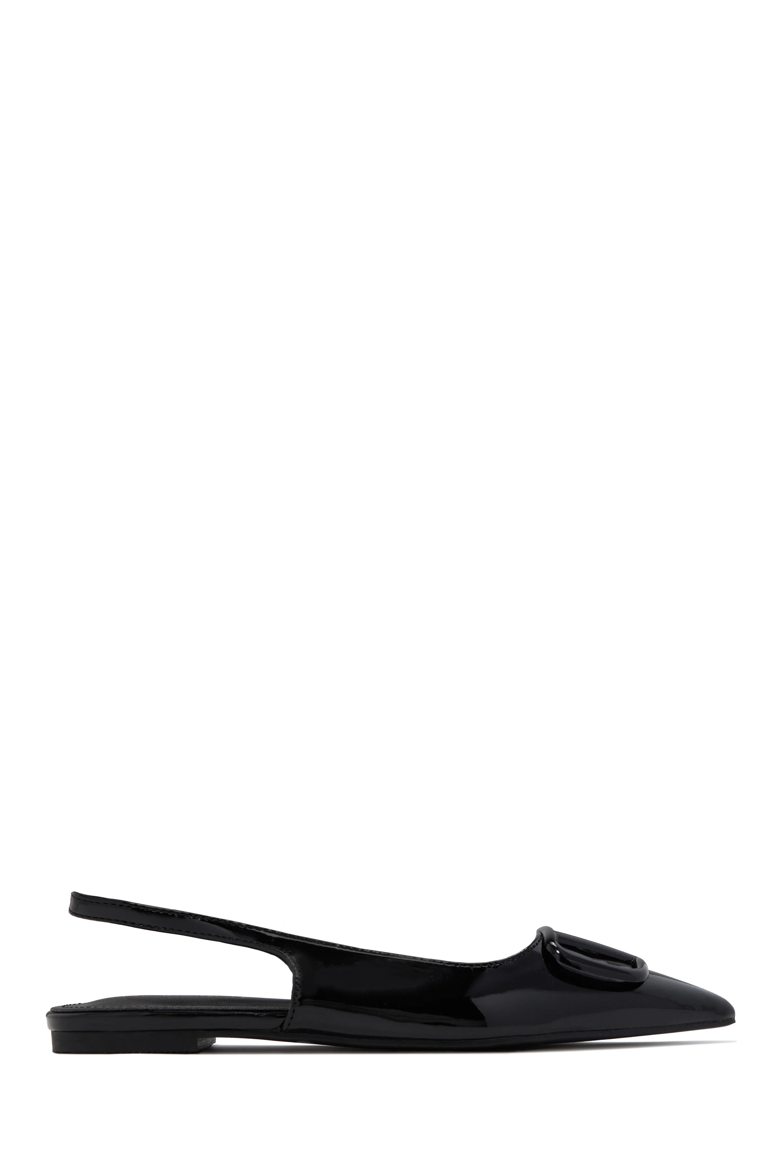 Violet Slingback Flats - Black - Image 3