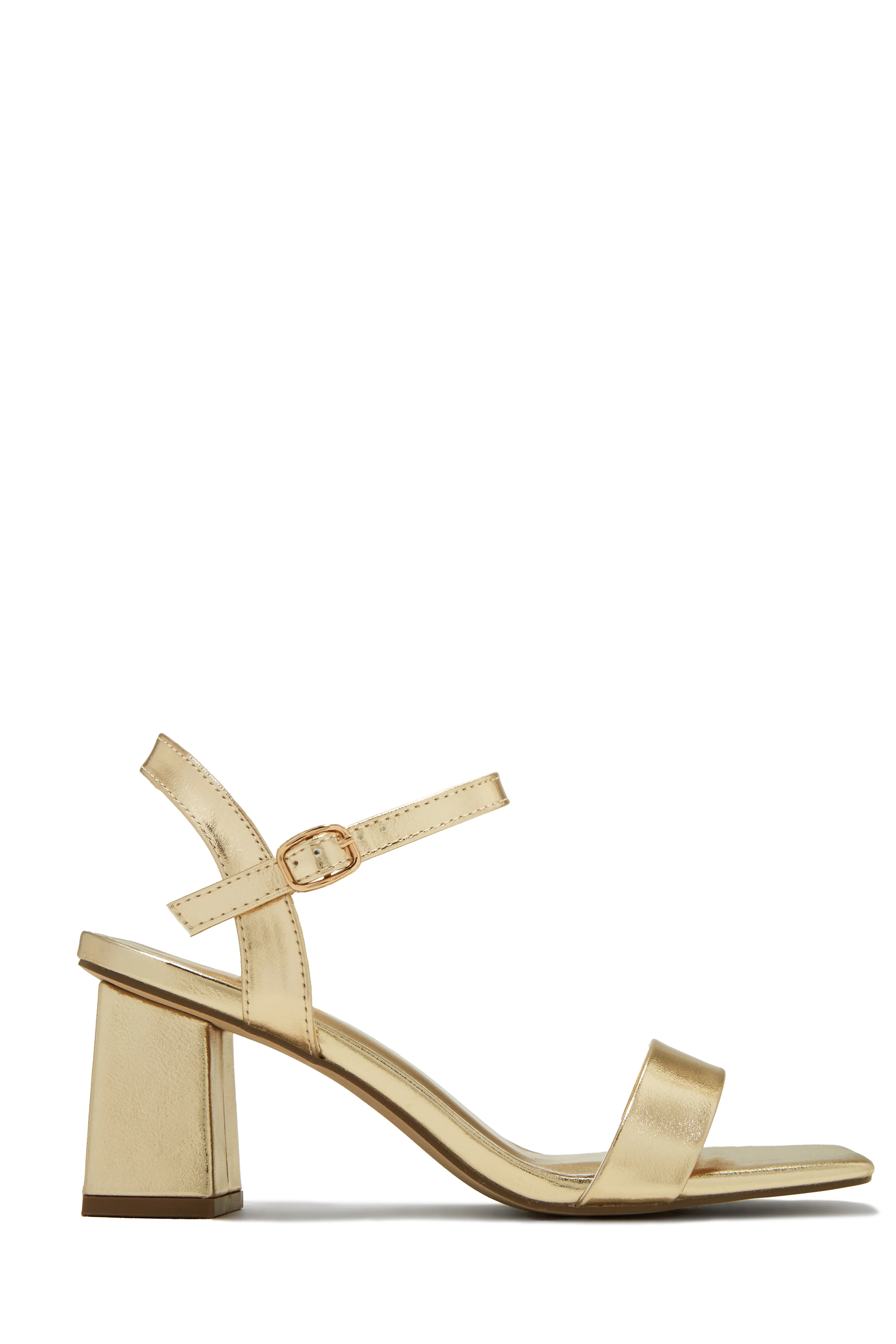 Violet Block Mid Heels - White - Image 4