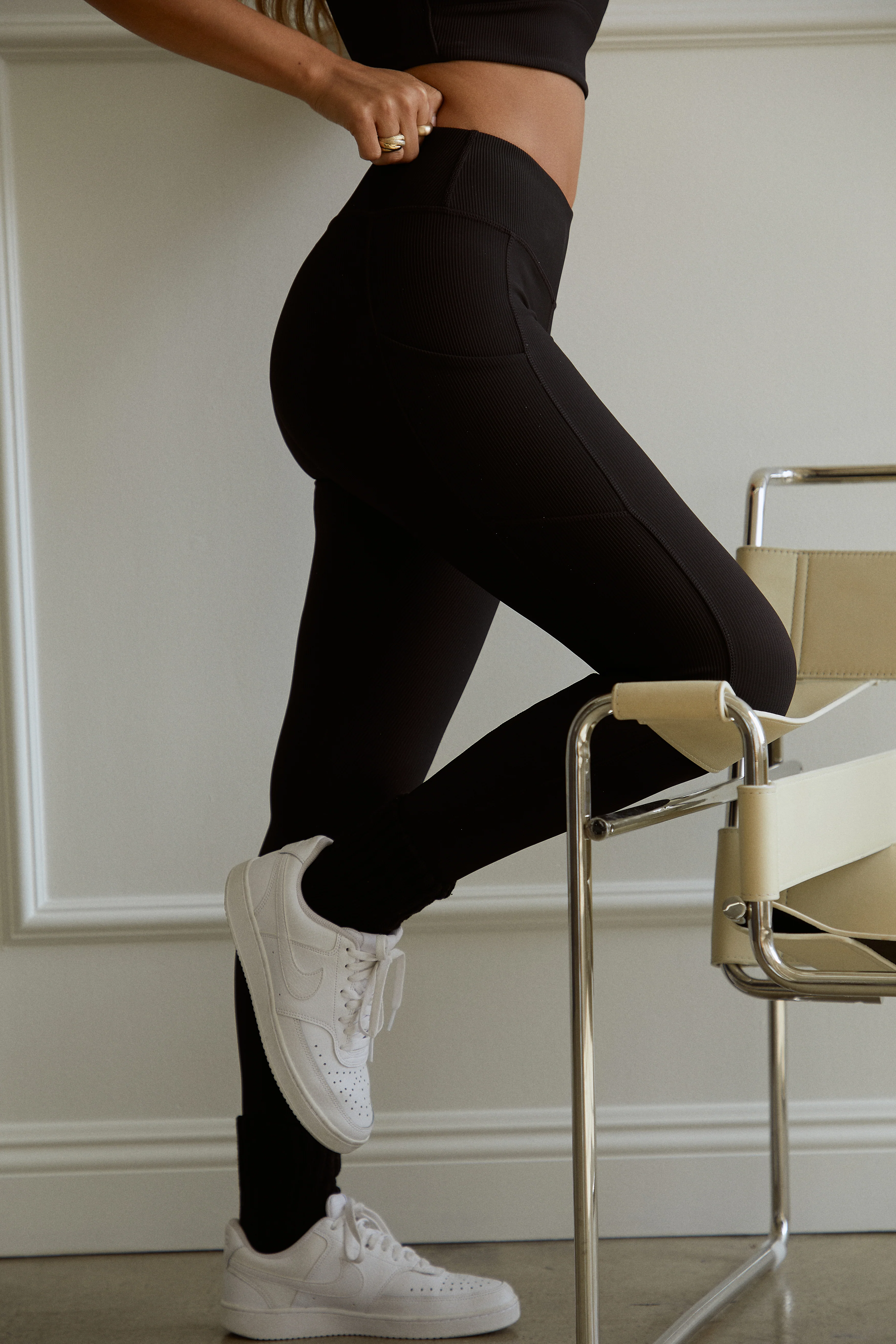 Weekend Moves High Waist Legging - Black - Image 8