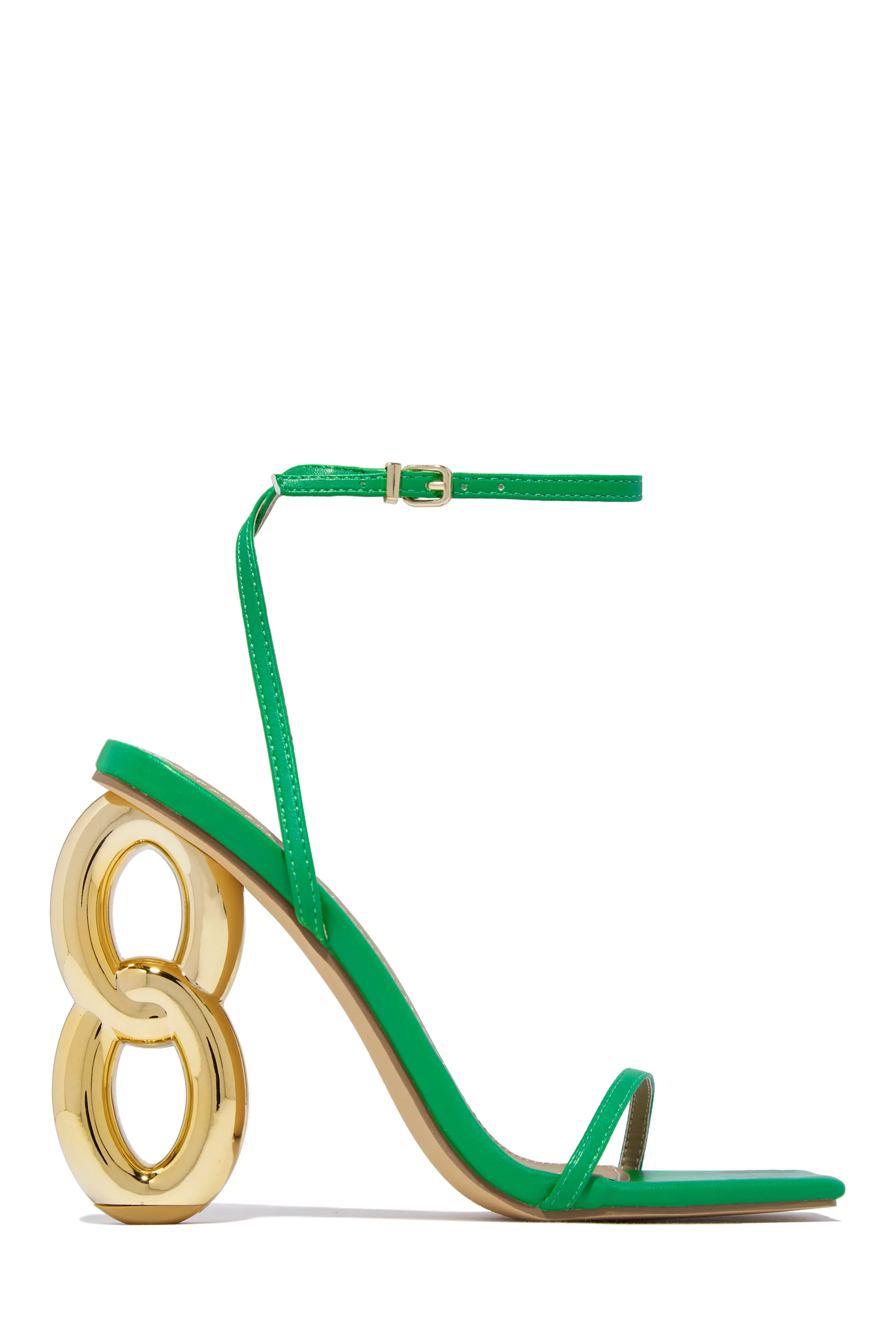 Work Of Art Single Sole High Heels - Green - Image 4