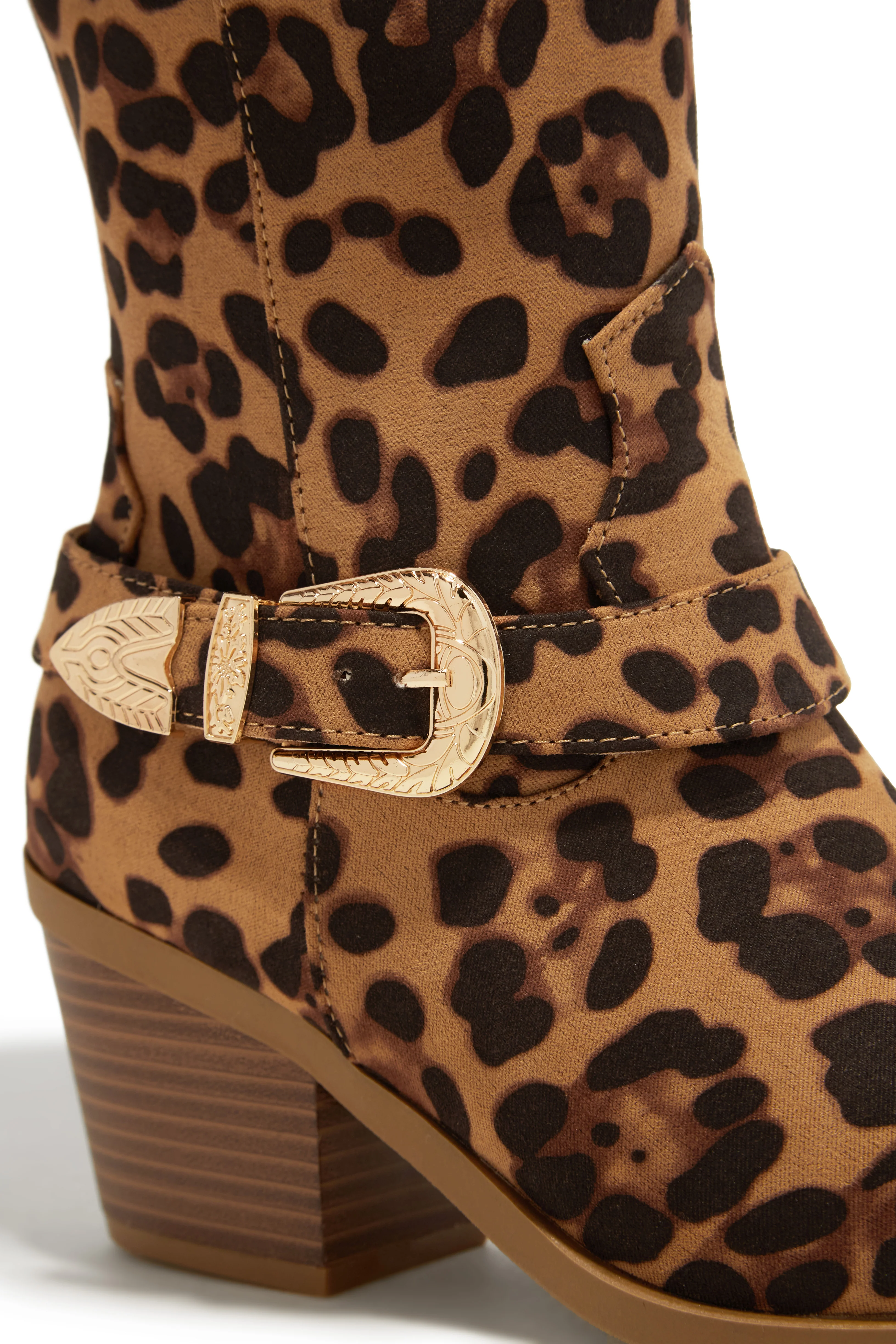 Zelia Western Cowgirl Boots - Leopard - Image 5